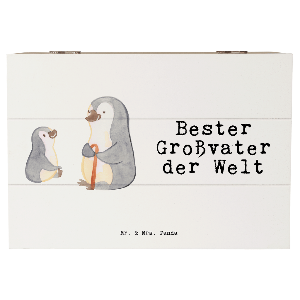 Holzkiste Pinguin Bester Großvater der Welt Großvater, Grossvater, Opa, Opi. Großpapa, Großeltern, enkel, Enkelin, Enkelkind, Geschenk, Geburtstag, Kleinigkeit, Oppa, Oppi, Bester, Mitbringsel Holzkiste, Kiste, Schatzkiste, Truhe, Schatulle, XXL,  Erinnerungsbox, Erinnerungskiste, Dekokiste, Aufbewahrungsbox  für, Dankeschön, Geschenk, Schenken, Geburtstag, Geburtstagsgeschenk, Geschenkidee, Danke, Bedanken, Mitbringsel, Freude machen, Geschenktipp