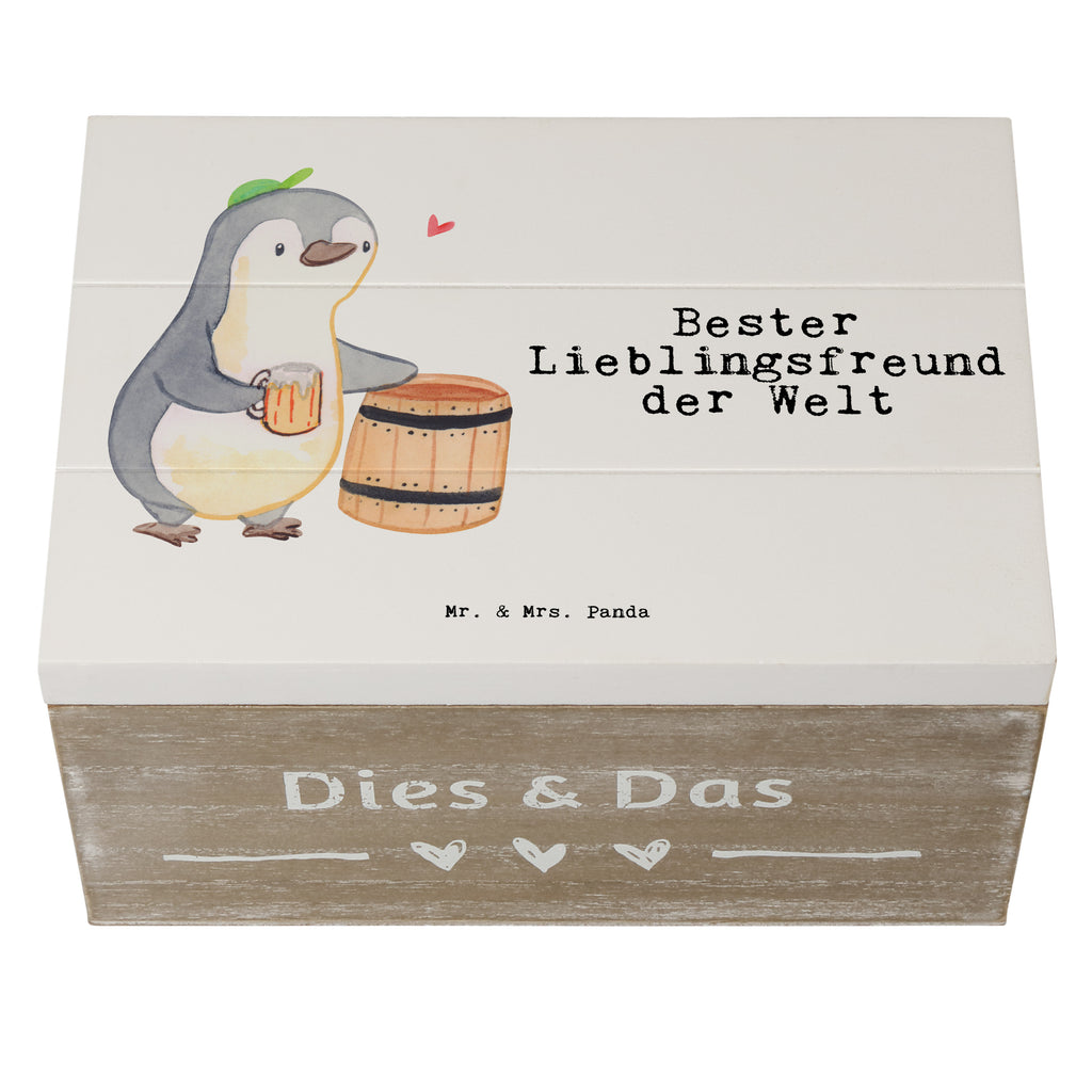 Holzkiste Pinguin Bester Lieblingsfreund der Welt Lieblingsfreund, Freund, Partner, Lieblingsmensch, Lieblings Mensch, Liebling, Partner, Bae, bester Freund, Liebe, Herz, Love Holzkiste, Kiste, Schatzkiste, Truhe, Schatulle, XXL,  Erinnerungsbox, Erinnerungskiste, Dekokiste, Aufbewahrungsbox  für, Dankeschön, Geschenk, Schenken, Geburtstag, Geburtstagsgeschenk, Geschenkidee, Danke, Bedanken, Mitbringsel, Freude machen, Geschenktipp