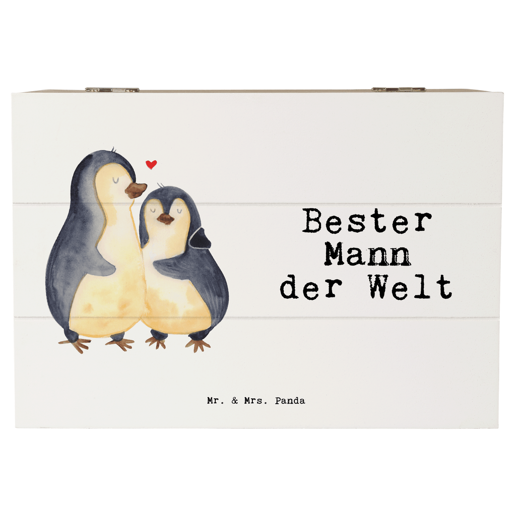 Holzkiste Pinguin Bester Mann der Welt Ehemann, Beste, Mann, Partner, Freund, Traummann, Liebling, Ehepartner, Ehe, Gatte, Lebensgefährte, Bräutigam, Kleinigkeit Holzkiste, Kiste, Schatzkiste, Truhe, Schatulle, XXL,  Erinnerungsbox, Erinnerungskiste, Dekokiste, Aufbewahrungsbox  für, Dankeschön, Geschenk, Schenken, Geburtstag, Geburtstagsgeschenk, Geschenkidee, Danke, Bedanken, Mitbringsel, Freude machen, Geschenktipp
