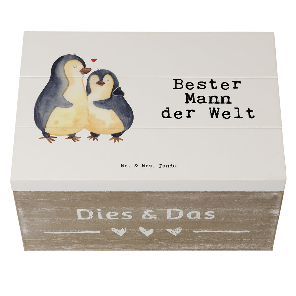 Holzkiste Pinguin Bester Mann der Welt Ehemann, Beste, Mann, Partner, Freund, Traummann, Liebling, Ehepartner, Ehe, Gatte, Lebensgefährte, Bräutigam, Kleinigkeit Holzkiste, Kiste, Schatzkiste, Truhe, Schatulle, XXL,  Erinnerungsbox, Erinnerungskiste, Dekokiste, Aufbewahrungsbox  für, Dankeschön, Geschenk, Schenken, Geburtstag, Geburtstagsgeschenk, Geschenkidee, Danke, Bedanken, Mitbringsel, Freude machen, Geschenktipp