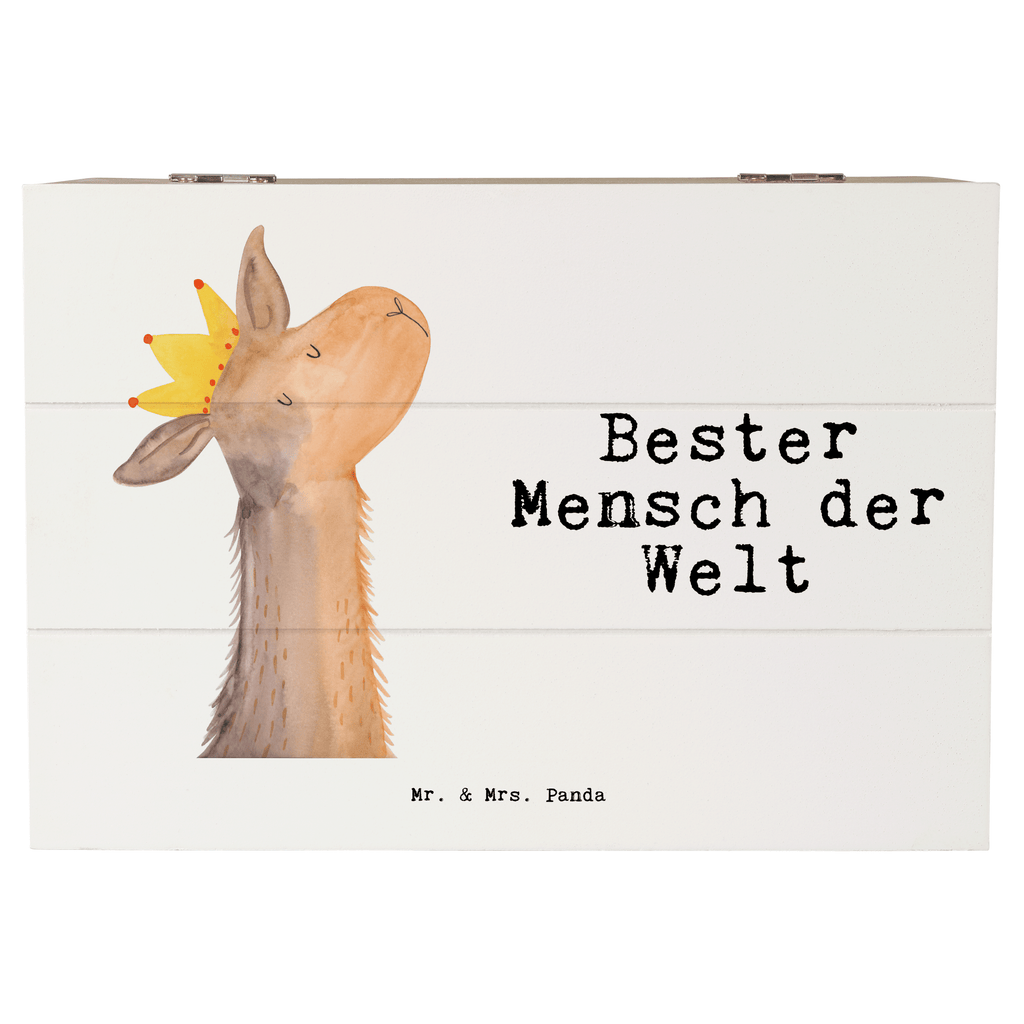 Holzkiste Lama Bester Mensch der Welt Lieblingsmensch, Liebling, Lieblings Mensch, tollster Mensch, Vorbild, Partner, Ehemann, Ehefrau, Liebe, Valentinstag,  Holzkiste, Kiste, Schatzkiste, Truhe, Schatulle, XXL,  Erinnerungsbox, Erinnerungskiste, Dekokiste, Aufbewahrungsbox  für, Dankeschön, Geschenk, Schenken, Geburtstag, Geburtstagsgeschenk, Geschenkidee, Danke, Bedanken, Mitbringsel, Freude machen, Geschenktipp