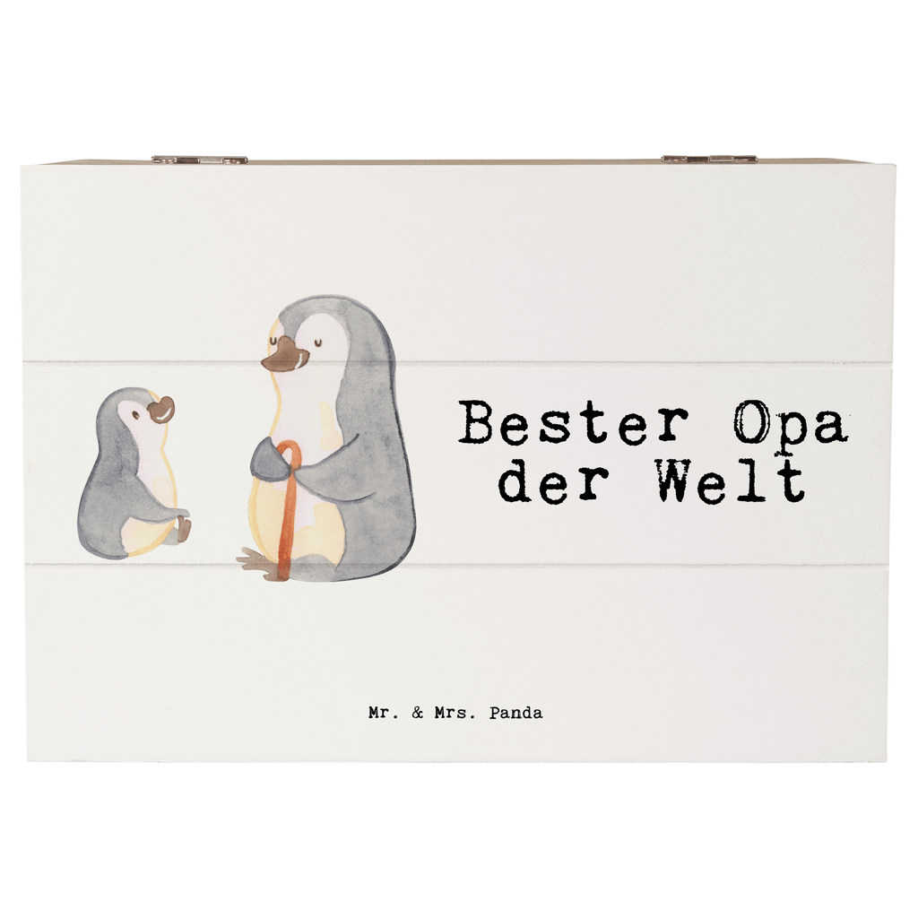 Holzkiste Pinguin Bester Opa der Welt Großvater, Grossvater, Opa, Opi. Großpapa, Großeltern, Enkel, Enkelin, Enkelkind, Geschenk, Geburtstag, Kleinigkeit, Oppa, Oppi, Bester, Mitbringsel Holzkiste, Kiste, Schatzkiste, Truhe, Schatulle, XXL,  Erinnerungsbox, Erinnerungskiste, Dekokiste, Aufbewahrungsbox  für, Dankeschön, Geschenk, Schenken, Geburtstag, Geburtstagsgeschenk, Geschenkidee, Danke, Bedanken, Mitbringsel, Freude machen, Geschenktipp