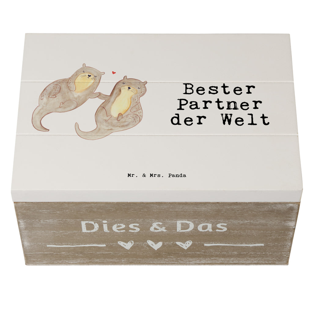 Holzkiste Otter Bester Partner der Welt Partner, Ehepartner, Mann, Frau, Ehefrau, Ehemann. Freundin, Freund, Lebensgefährte, Paar, Liebe  Holzkiste, Kiste, Schatzkiste, Truhe, Schatulle, XXL,  Erinnerungsbox, Erinnerungskiste, Dekokiste, Aufbewahrungsbox  für, Dankeschön, Geschenk, Schenken, Geburtstag, Geburtstagsgeschenk, Geschenkidee, Danke, Bedanken, Mitbringsel, Freude machen, Geschenktipp