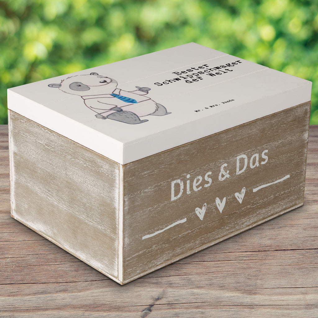 Holzkiste Panda Bester Schwippschwager der Welt Holzkiste, Kiste, Schatzkiste, Truhe, Schatulle, XXL, Erinnerungsbox, Erinnerungskiste, Dekokiste, Aufbewahrungsbox, für, Dankeschön, Geschenk, Schenken, Geburtstag, Geburtstagsgeschenk, Geschenkidee, Danke, Bedanken, Mitbringsel, Freude machen, Geschenktipp, Schwippschwager, Schwibschwager, Schwipschwager, Schwager, Schwager des Ehepartners, Familie, Verwandtschaft, angeheiratet