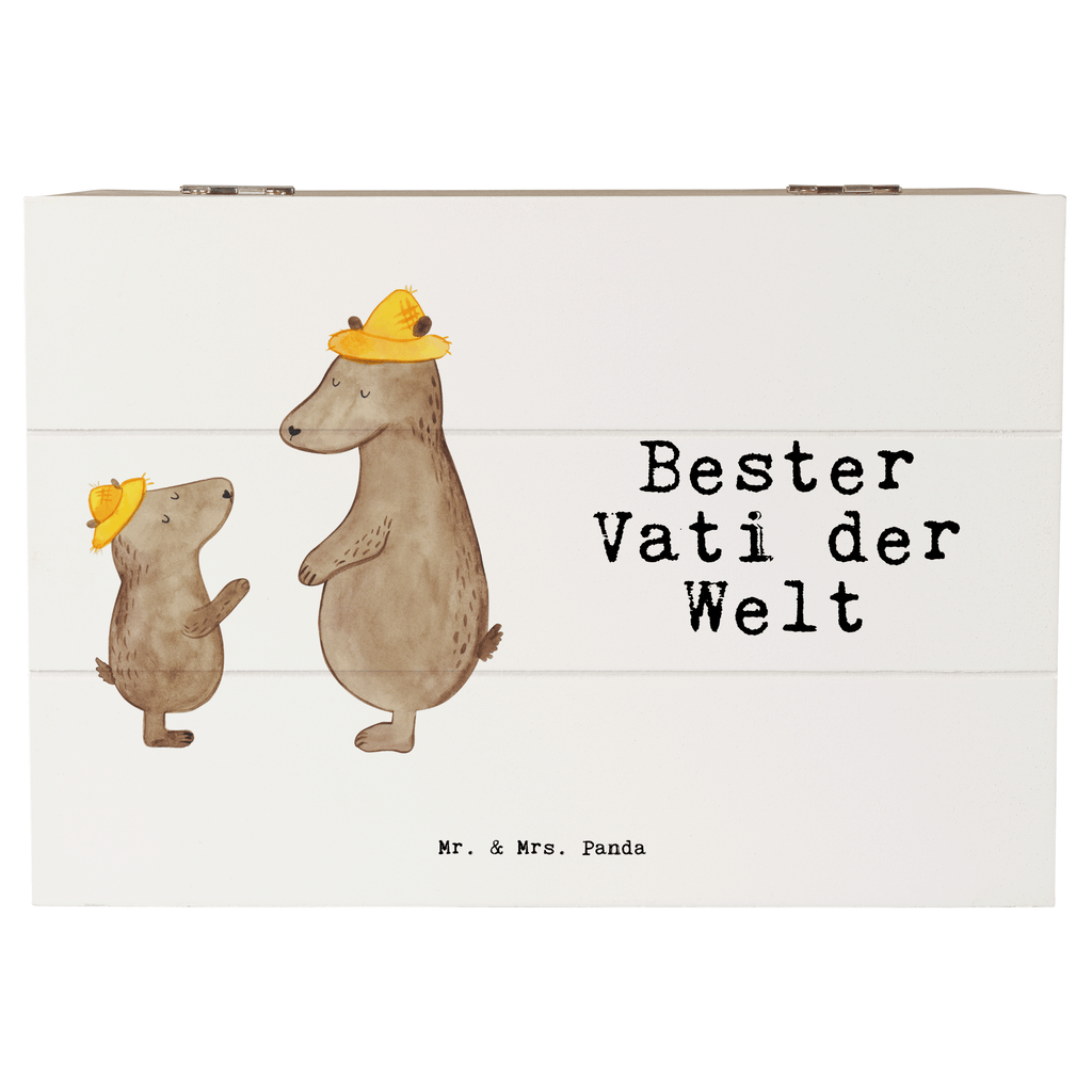 Holzkiste Bär Bester Vati der Welt Vater, Papa, Dad, Daddy, Paps, Papi, Vati, Eltern, Geschenk Vater, Mann, Familie, Bester, Dankeschön, Kleinigkeit, Geburtstag Holzkiste, Kiste, Schatzkiste, Truhe, Schatulle, XXL,  Erinnerungsbox, Erinnerungskiste, Dekokiste, Aufbewahrungsbox  für, Dankeschön, Geschenk, Schenken, Geburtstag, Geburtstagsgeschenk, Geschenkidee, Danke, Bedanken, Mitbringsel, Freude machen, Geschenktipp