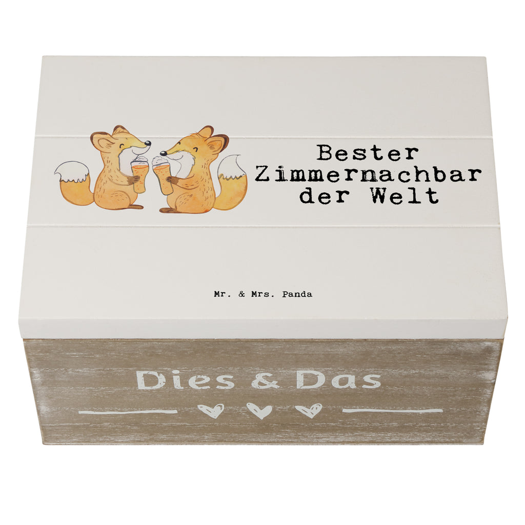 Holzkiste Fuchs Bester Zimmernachbar der Welt Zimmernachbar, Zimmernachbarn, Zimmer, Krankenhaus, Patient, Kollegin, Wohnheim, Nachbar, WG, Studentenwohnheim Holzkiste, Kiste, Schatzkiste, Truhe, Schatulle, XXL,  Erinnerungsbox, Erinnerungskiste, Dekokiste, Aufbewahrungsbox  für, Dankeschön, Geschenk, Schenken, Geburtstag, Geburtstagsgeschenk, Geschenkidee, Danke, Bedanken, Mitbringsel, Freude machen, Geschenktipp