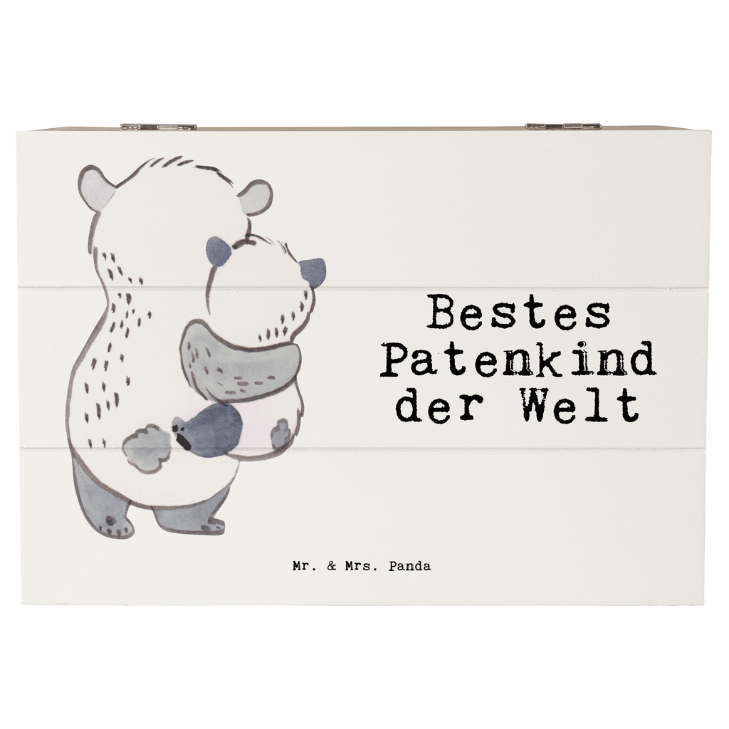 Holzkiste Panda Bestes Patenkind der Welt Patenkind, Paten Kind, Pate, Taufe, Taufgeschenk, Patenonkel, Patentante, Tauffeier, Täufling, Nichte, Neffe Holzkiste, Kiste, Schatzkiste, Truhe, Schatulle, XXL,  Erinnerungsbox, Erinnerungskiste, Dekokiste, Aufbewahrungsbox  für, Dankeschön, Geschenk, Schenken, Geburtstag, Geburtstagsgeschenk, Geschenkidee, Danke, Bedanken, Mitbringsel, Freude machen, Geschenktipp