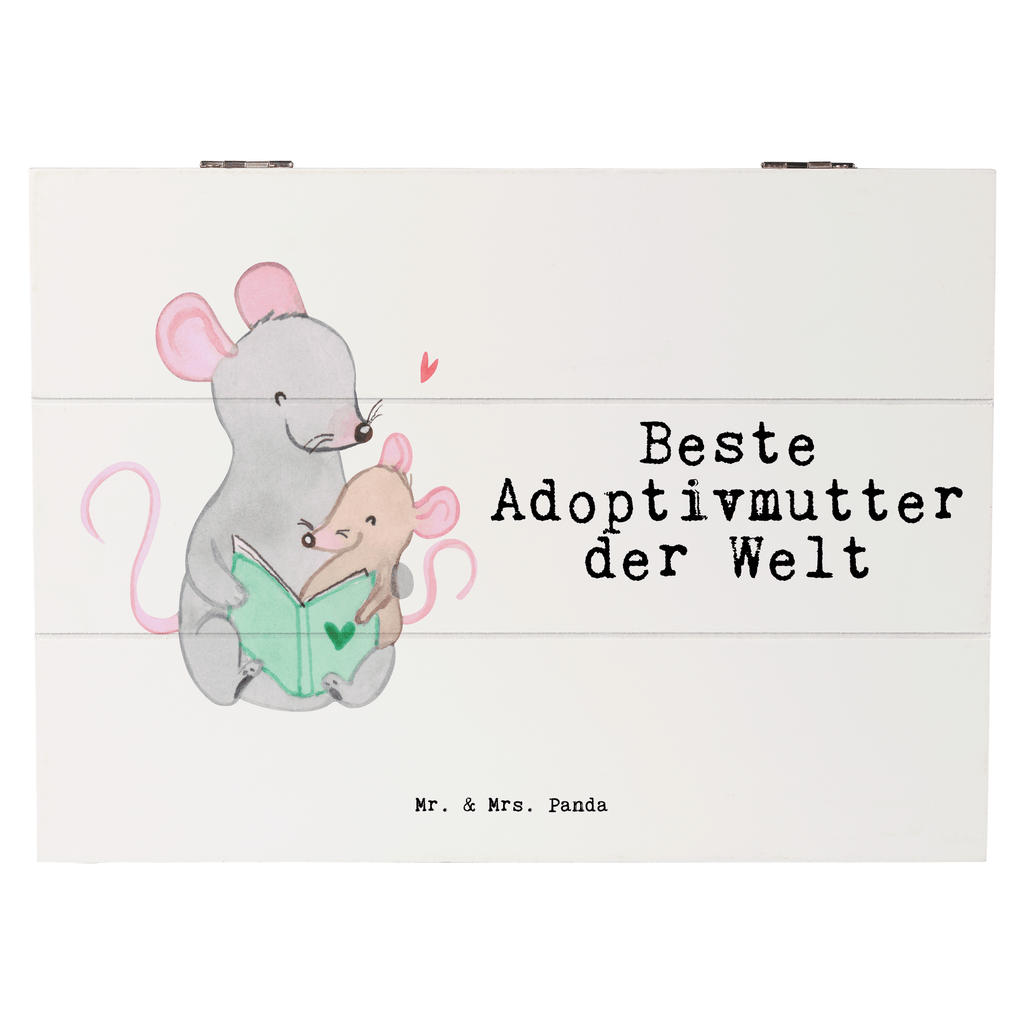 Holzkiste Maus Beste Adoptivmutter der Welt Adoptivmutter, Adoptivmama, adoptiert, Mama, Mami, Mutter, Muttertag, Mutti, Ma, Tochter, Sohn, Dankeschön, Danke, Beste Mama, Beste, Supermama Holzkiste, Kiste, Schatzkiste, Truhe, Schatulle, XXL,  Erinnerungsbox, Erinnerungskiste, Dekokiste, Aufbewahrungsbox  für, Dankeschön, Geschenk, Schenken, Geburtstag, Geburtstagsgeschenk, Geschenkidee, Danke, Bedanken, Mitbringsel, Freude machen, Geschenktipp