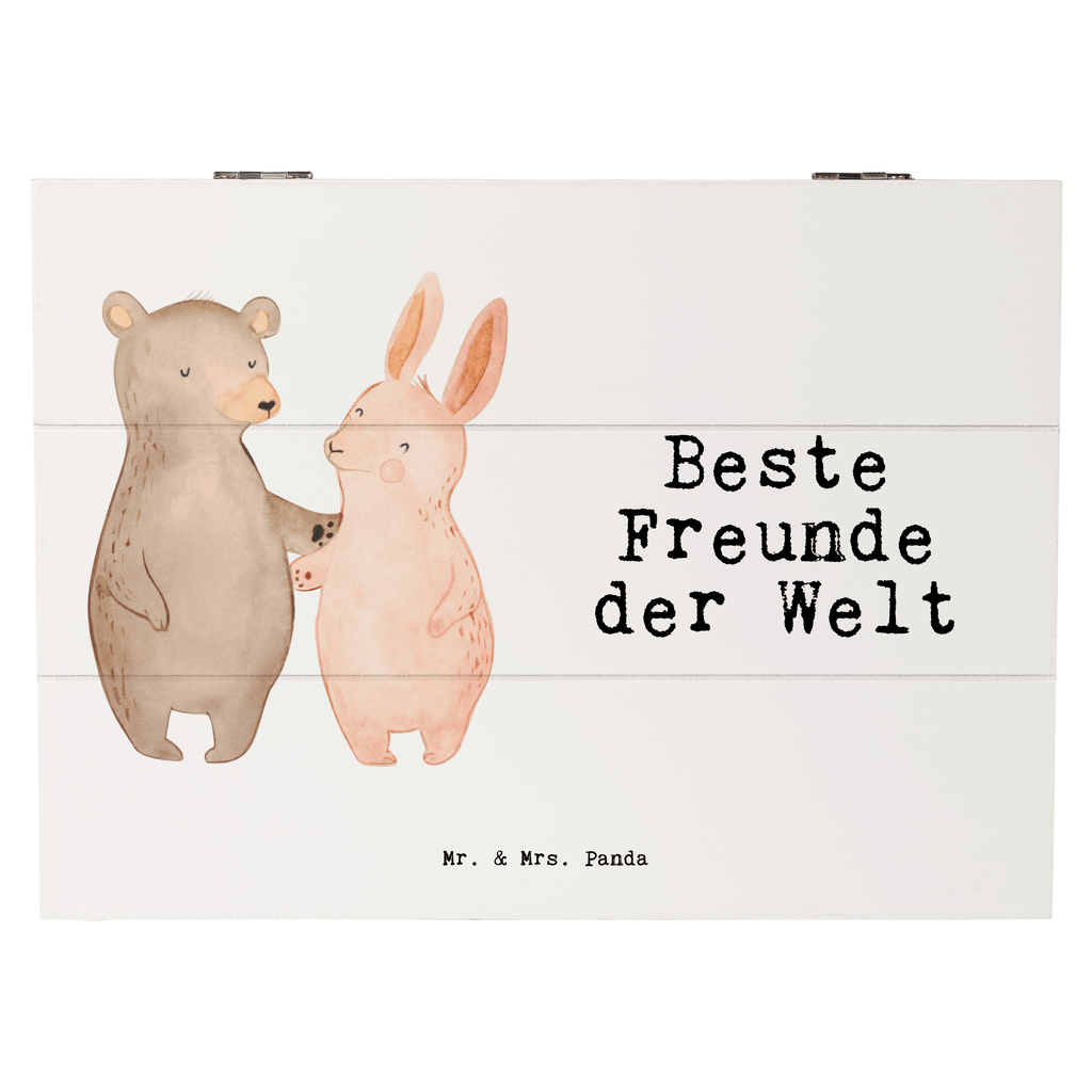 Holzkiste Hase Beste Freunde der Welt Freunde, best friends, Freundschaft, Freundin, Freund, Clique, Kumpel, bae, bff,  Holzkiste, Kiste, Schatzkiste, Truhe, Schatulle, XXL,  Erinnerungsbox, Erinnerungskiste, Dekokiste, Aufbewahrungsbox  für, Dankeschön, Geschenk, Schenken, Geburtstag, Geburtstagsgeschenk, Geschenkidee, Danke, Bedanken, Mitbringsel, Freude machen, Geschenktipp
