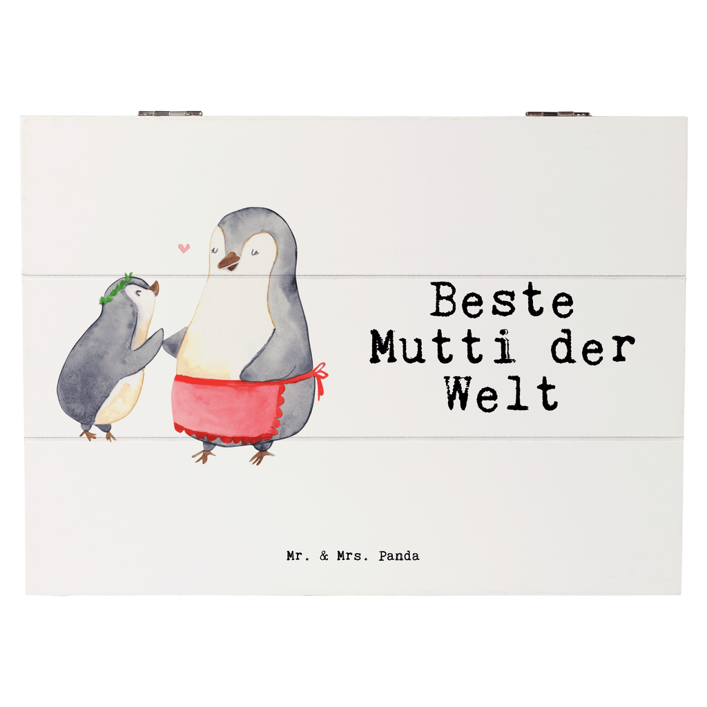 Holzkiste Pinguin Beste Mutti der Welt Mama, Mami, Mutter, Muttertag, Mutti, Ma, Tochter, Sohn, Dankeschön, Danke, Beste Mama, Beste, Supermama Holzkiste, Kiste, Schatzkiste, Truhe, Schatulle, XXL,  Erinnerungsbox, Erinnerungskiste, Dekokiste, Aufbewahrungsbox  für, Dankeschön, Geschenk, Schenken, Geburtstag, Geburtstagsgeschenk, Geschenkidee, Danke, Bedanken, Mitbringsel, Freude machen, Geschenktipp
