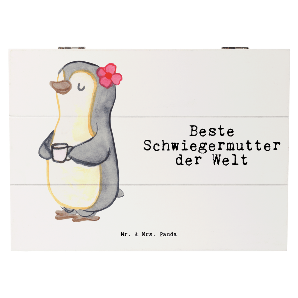 Holzkiste Pinguin Beste Schwiegermutter der Welt Schwiegermutter, Schwiegermama, Schwiegereltern, Mama, Mutter, Mutter des Ehepartners, angeheiratet, Dankeschön Holzkiste, Kiste, Schatzkiste, Truhe, Schatulle, XXL,  Erinnerungsbox, Erinnerungskiste, Dekokiste, Aufbewahrungsbox  für, Dankeschön, Geschenk, Schenken, Geburtstag, Geburtstagsgeschenk, Geschenkidee, Danke, Bedanken, Mitbringsel, Freude machen, Geschenktipp