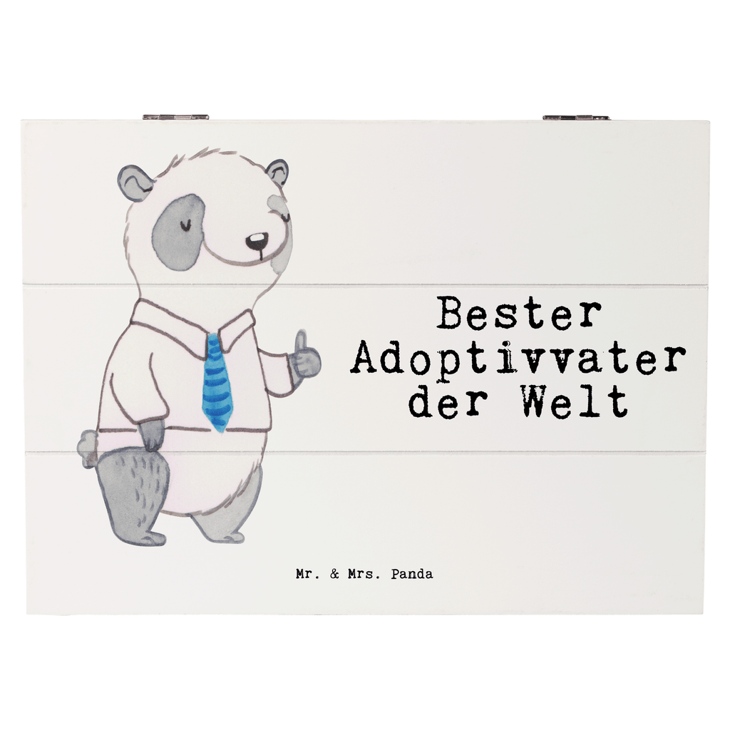 Holzkiste Panda Bester Adoptivvater der Welt Adoptiv vater,Adoption, adoptiert, Adoptivvater Holzkiste, Kiste, Schatzkiste, Truhe, Schatulle, XXL,  Erinnerungsbox, Erinnerungskiste, Dekokiste, Aufbewahrungsbox  für, Dankeschön, Geschenk, Schenken, Geburtstag, Geburtstagsgeschenk, Geschenkidee, Danke, Bedanken, Mitbringsel, Freude machen, Geschenktipp