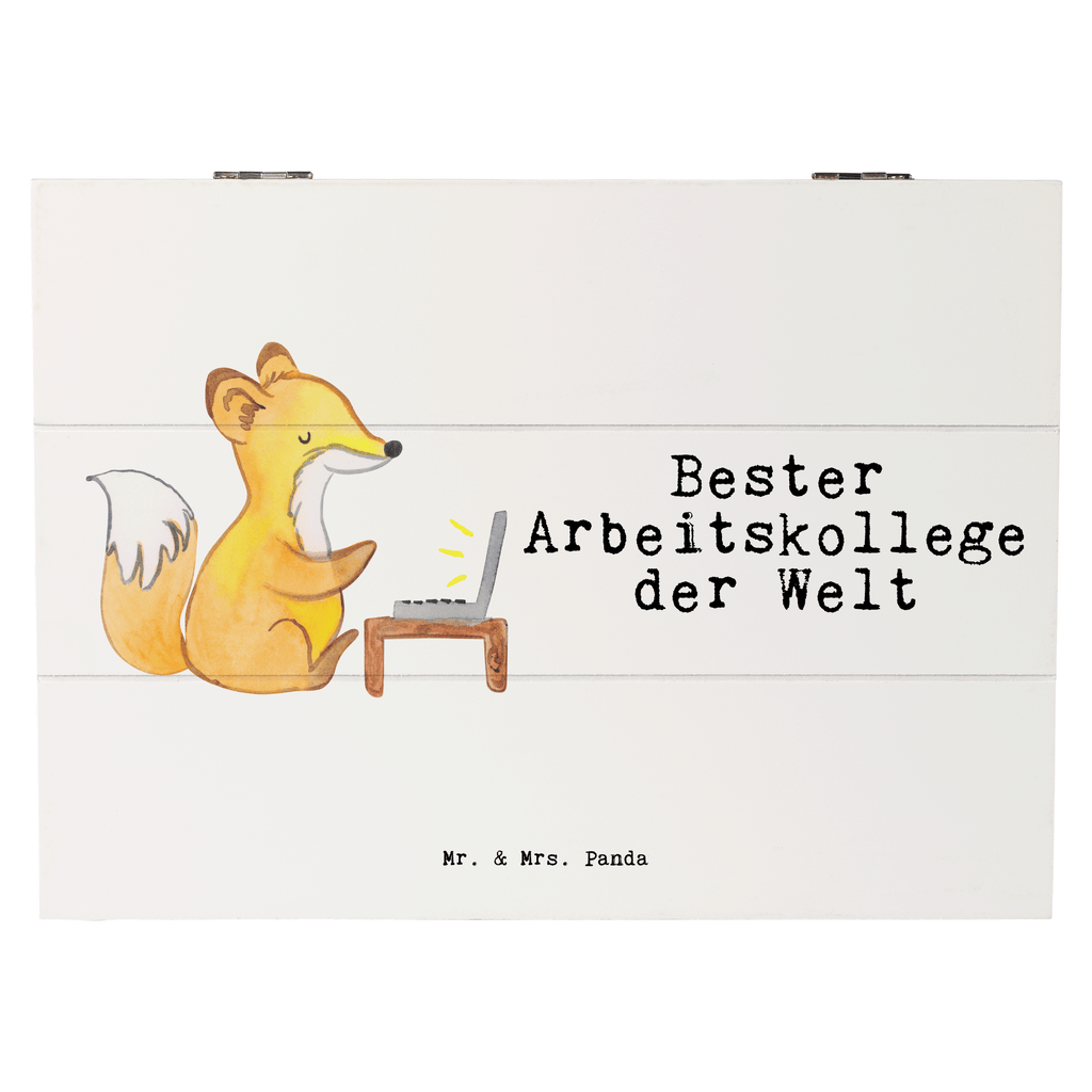 Holzkiste Fuchs Bester Arbeitskollege der Welt Arbeitskollege, Kollege, Büro, Abschiedsgeschenk, Ruhestand, Arbeit, Mitarbeiter, Berufsgenosse, Beruf, Dankeschön Holzkiste, Kiste, Schatzkiste, Truhe, Schatulle, XXL,  Erinnerungsbox, Erinnerungskiste, Dekokiste, Aufbewahrungsbox  für, Dankeschön, Geschenk, Schenken, Geburtstag, Geburtstagsgeschenk, Geschenkidee, Danke, Bedanken, Mitbringsel, Freude machen, Geschenktipp