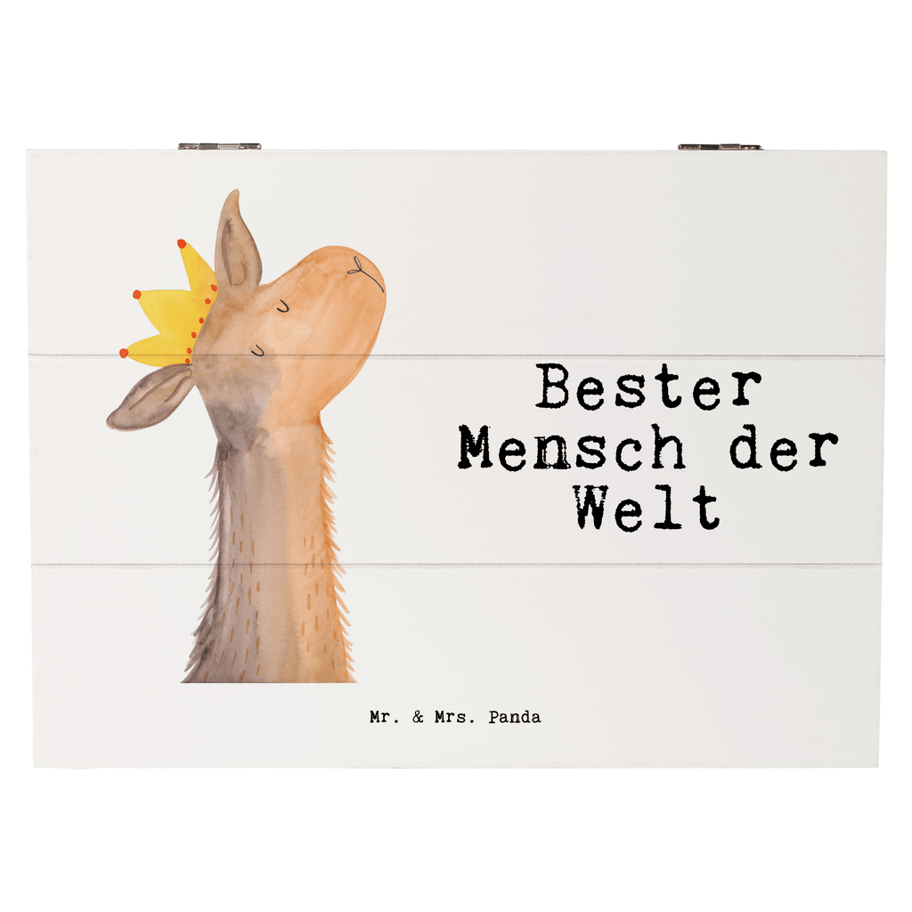 Holzkiste Lama Bester Mensch der Welt Lieblingsmensch, Liebling, Lieblings Mensch, tollster Mensch, Vorbild, Partner, Ehemann, Ehefrau, Liebe, Valentinstag,  Holzkiste, Kiste, Schatzkiste, Truhe, Schatulle, XXL,  Erinnerungsbox, Erinnerungskiste, Dekokiste, Aufbewahrungsbox  für, Dankeschön, Geschenk, Schenken, Geburtstag, Geburtstagsgeschenk, Geschenkidee, Danke, Bedanken, Mitbringsel, Freude machen, Geschenktipp