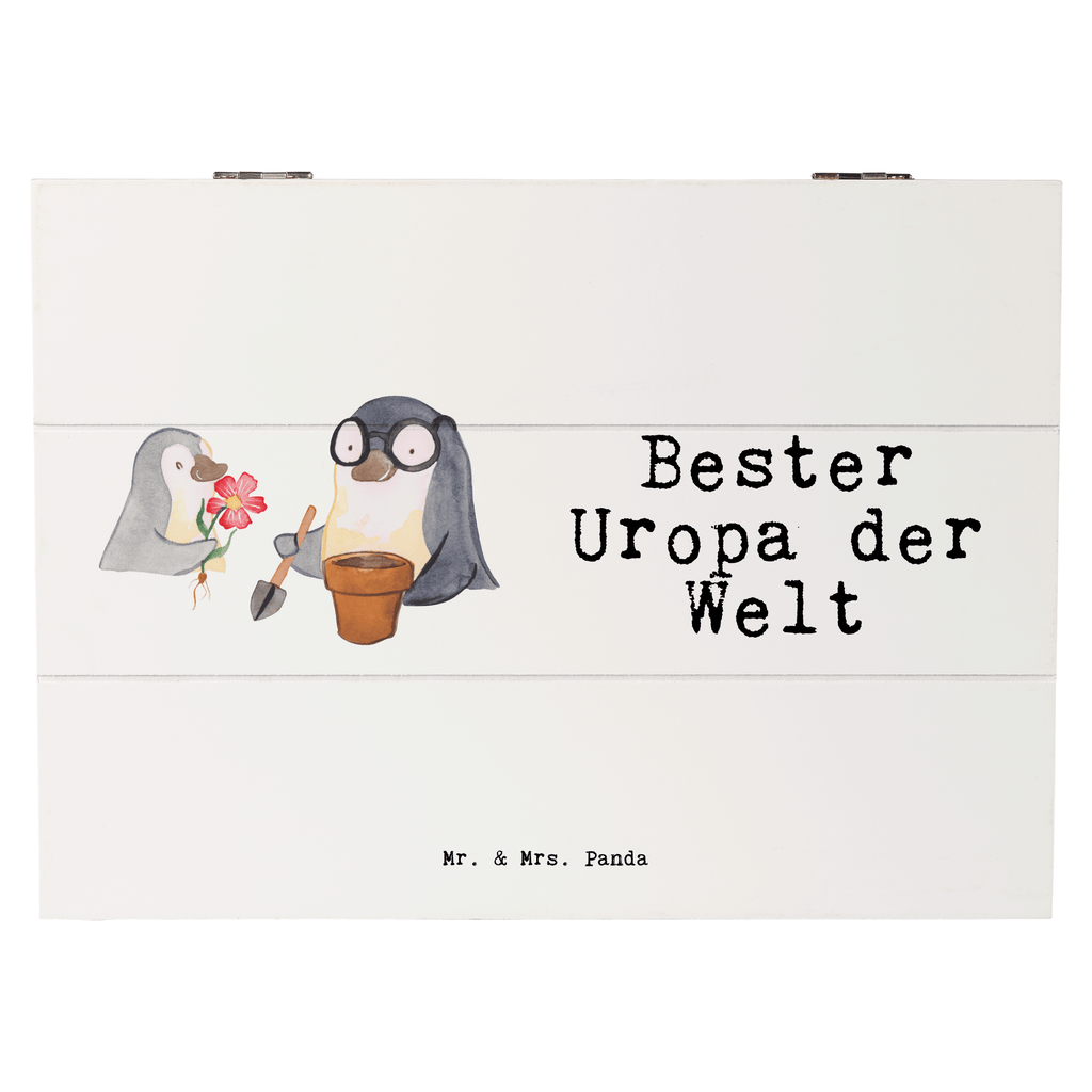 Holzkiste Pinguin Bester Uropa der Welt Uropa, Uhropa, Ur Opa, Urgroßeltern, Grossvater, Großvater, Opa, Opi. Großpapa, Großeltern, Enkel, Enkelin, Enkelkind, Geschenk, Geburtstag, Kleinigkeit, Oppa, Oppi, Bester, Mitbringsel, Uropa Mitbringsel Holzkiste, Kiste, Schatzkiste, Truhe, Schatulle, XXL,  Erinnerungsbox, Erinnerungskiste, Dekokiste, Aufbewahrungsbox  für, Dankeschön, Geschenk, Schenken, Geburtstag, Geburtstagsgeschenk, Geschenkidee, Danke, Bedanken, Mitbringsel, Freude machen, Geschenktipp