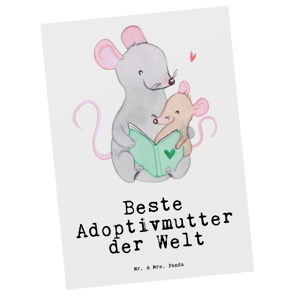 Postkarte Maus Beste Adoptivmutter der Welt Geschenkkarte, Grußkarte, Karte, Einladung, Ansichtskarte, Geburtstagskarte, Einladungskarte, für, Dankeschön, Geschenk, Schenken, Geburtstag, Geburtstagsgeschenk, Geschenkidee, Danke, Bedanken, Mitbringsel, Freude machen, Geschenktipp, Adoptivmutter, Adoptivmama, adoptiert, Mama, Mami, Mutter, Muttertag, Mutti, Ma, Tochter, Sohn, Beste Mama, Beste, Supermama