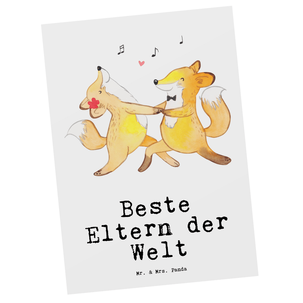 Postkarte Fuchs Beste Eltern der Welt Geschenkkarte, Grußkarte, Karte, Einladung, Ansichtskarte, Geburtstagskarte, Einladungskarte, für, Dankeschön, Geschenk, Schenken, Geburtstag, Geburtstagsgeschenk, Geschenkidee, Danke, Bedanken, Mitbringsel, Freude machen, Geschenktipp, Eltern, Mama, Papa, Erzeuger, Mami, Papi, Familie, Elternpaar, Mama und Papa