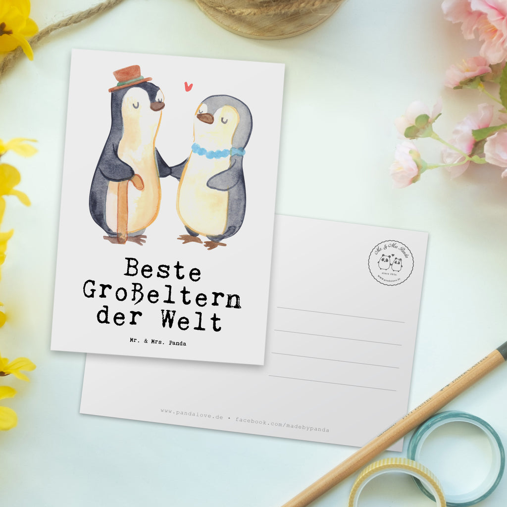 Postkarte Pinguin Beste Großeltern der Welt Geschenkkarte, Grußkarte, Karte, Einladung, Ansichtskarte, Geburtstagskarte, Einladungskarte, Dankeskarte, für, Dankeschön, Geschenk, Schenken, Geburtstag, Geburtstagsgeschenk, Geschenkidee, Danke, Bedanken, Mitbringsel, Freude machen, Geschenktipp, Großeltern, Grosseltern, Großmutter, Großvater, Opa, Omi, Oma, Opi. Großpapa, Großmama, Enkel, Enkelin, Enkelkind, Kleinigkeit, Omma, Ommi, Oppa, Oppi, Bester