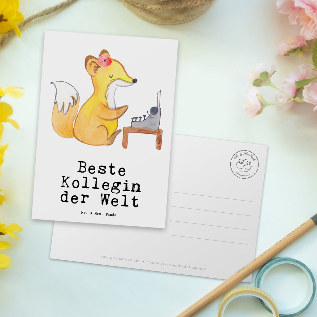 Postkarte Fuchs Beste Kollegin der Welt Geschenkkarte, Grußkarte, Karte, Einladung, Ansichtskarte, Geburtstagskarte, Einladungskarte, für, Dankeschön, Geschenk, Schenken, Geburtstag, Geburtstagsgeschenk, Geschenkidee, Danke, Bedanken, Mitbringsel, Freude machen, Geschenktipp, Arbeitskollegin, Kollegin, Freundin, Büro, Abschiedsgeschenk, Ruhestand, Arbeit, Mitarbeiterin, Berufsgenossin, Beruf