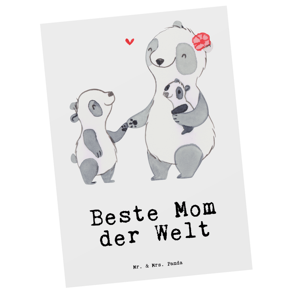 Postkarte Panda Beste Mom der Welt Geschenkkarte, Grußkarte, Karte, Einladung, Ansichtskarte, Geburtstagskarte, Einladungskarte, für, Dankeschön, Geschenk, Schenken, Geburtstag, Geburtstagsgeschenk, Geschenkidee, Danke, Bedanken, Mitbringsel, Freude machen, Geschenktipp, Mom, Mommy, Mama, Mami, Mutter, Muttertag, Mutti, Ma, Tochter, Sohn, Beste Mama, Beste, Supermama