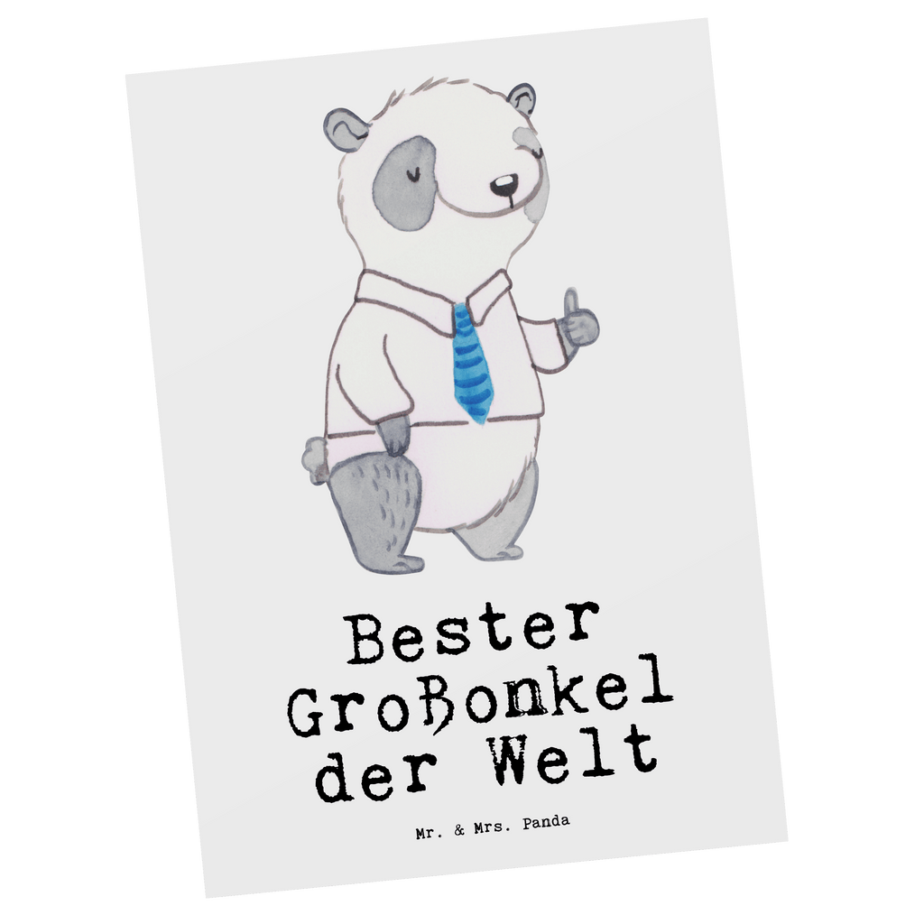 Postkarte Panda Bester Großonkel der Welt Geschenkkarte, Grußkarte, Karte, Einladung, Ansichtskarte, Geburtstagskarte, Einladungskarte, Dankeskarte, für, Dankeschön, Geschenk, Schenken, Geburtstag, Geburtstagsgeschenk, Geschenkidee, Danke, Bedanken, Mitbringsel, Freude machen, Geschenktipp, Großonkel, Onkel