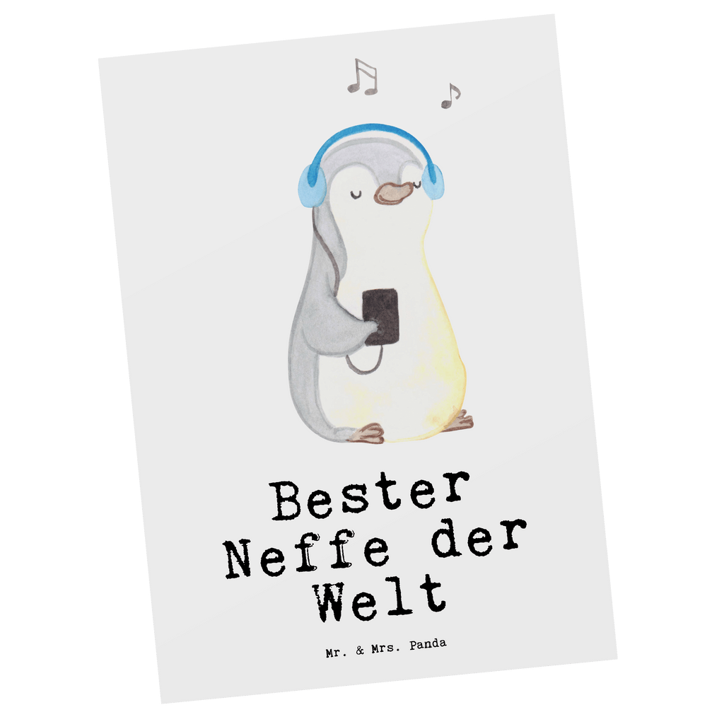 Postkarte Pinguin Bester Neffe der Welt Geschenkkarte, Grußkarte, Karte, Einladung, Ansichtskarte, Geburtstagskarte, Einladungskarte, Dankeskarte, für, Dankeschön, Geschenk, Schenken, Geburtstag, Geburtstagsgeschenk, Geschenkidee, Danke, Bedanken, Mitbringsel, Freude machen, Geschenktipp, Neffe, Onkel, Tante, Patentante, Patentonkel, Patenkind, Taufe, Sohn der Schwester, Sohn des Bruders, Bester