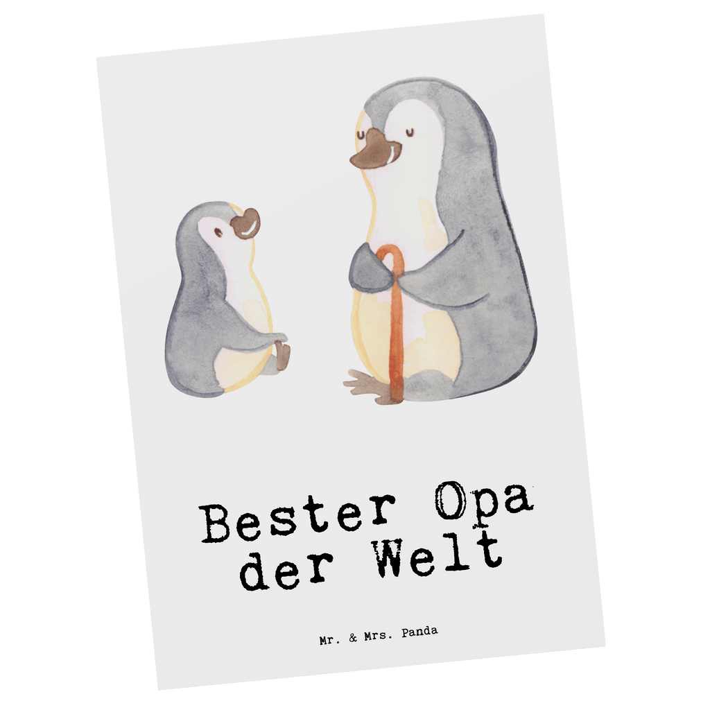 Postkarte Pinguin Bester Opa der Welt Geschenkkarte, Grußkarte, Karte, Einladung, Ansichtskarte, Geburtstagskarte, Einladungskarte, Dankeskarte, für, Dankeschön, Geschenk, Schenken, Geburtstag, Geburtstagsgeschenk, Geschenkidee, Danke, Bedanken, Mitbringsel, Freude machen, Geschenktipp, Großvater, Grossvater, Opa, Opi. Großpapa, Großeltern, Enkel, Enkelin, Enkelkind, Kleinigkeit, Oppa, Oppi, Bester