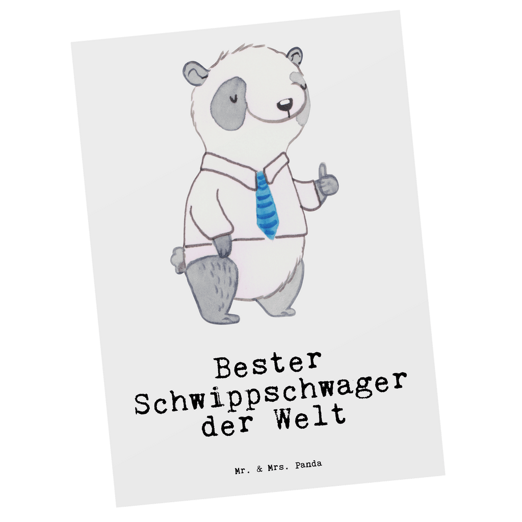 Postkarte Panda Bester Schwippschwager der Welt Geschenkkarte, Grußkarte, Karte, Einladung, Ansichtskarte, Geburtstagskarte, Einladungskarte, für, Dankeschön, Geschenk, Schenken, Geburtstag, Geburtstagsgeschenk, Geschenkidee, Danke, Bedanken, Mitbringsel, Freude machen, Geschenktipp, Schwippschwager, Schwibschwager, Schwipschwager, Schwager, Schwager des Ehepartners, Familie, Verwandtschaft, angeheiratet