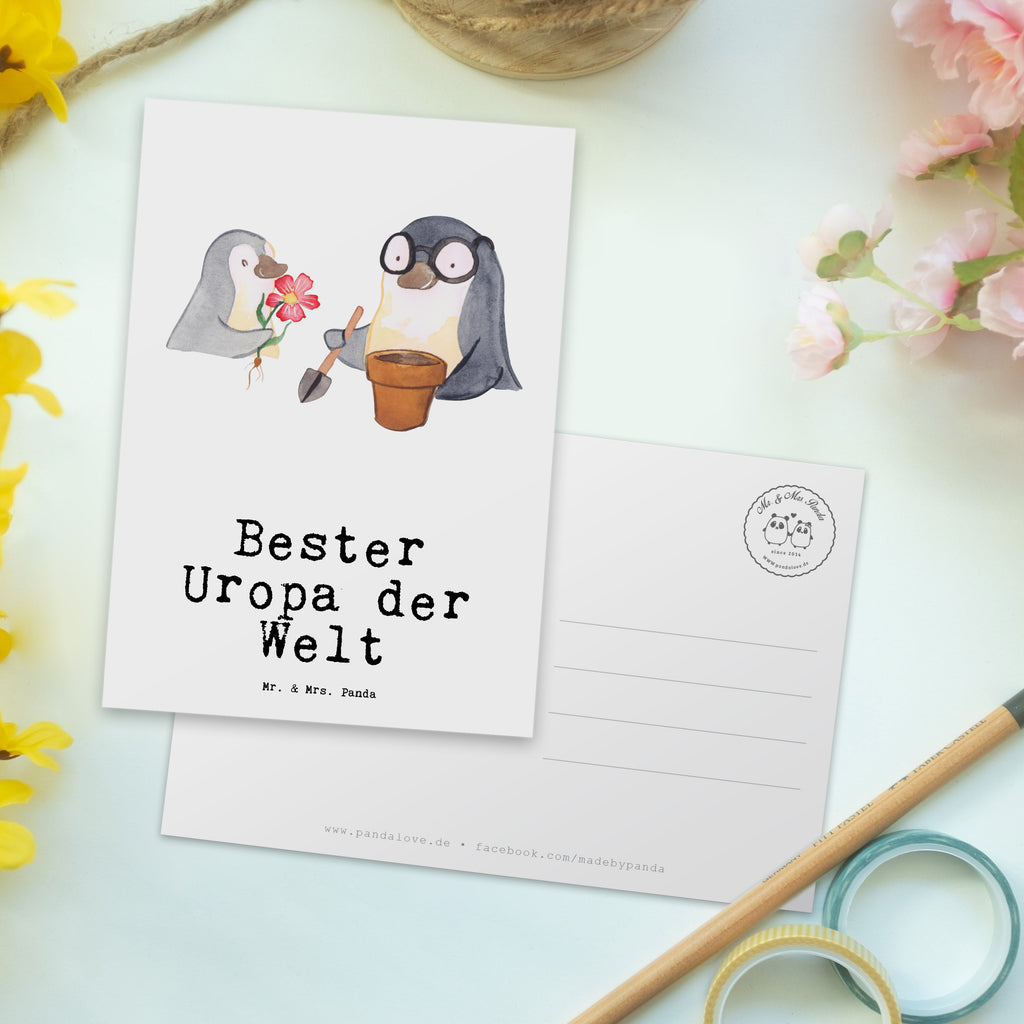Postkarte Pinguin Bester Uropa der Welt Geschenkkarte, Grußkarte, Karte, Einladung, Ansichtskarte, Geburtstagskarte, Einladungskarte, für, Dankeschön, Geschenk, Schenken, Geburtstag, Geburtstagsgeschenk, Geschenkidee, Danke, Bedanken, Mitbringsel, Freude machen, Geschenktipp, Uropa, Uhropa, Ur Opa, Urgroßeltern, Grossvater, Großvater, Opa, Opi. Großpapa, Großeltern, Enkel, Enkelin, Enkelkind, Kleinigkeit, Oppa, Oppi, Bester, Uropa Mitbringsel