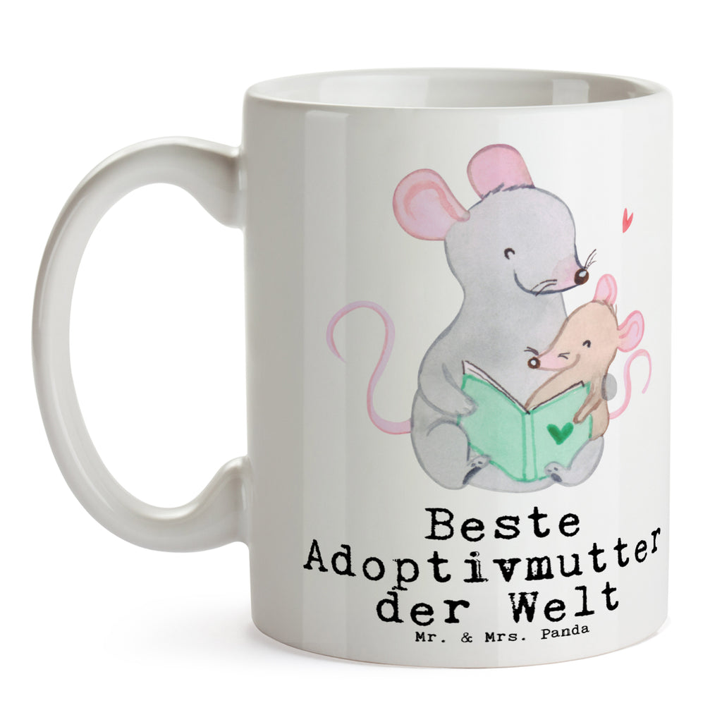 Tasse Maus Beste Adoptivmutter der Welt Becher, Kaffeetasse, Kaffeebecher, Tee, Frühstück, Büro, für, Dankeschön, Geschenk, Schenken, Geburtstag, Geburtstagsgeschenk, Geschenkidee, Danke, Bedanken, Mitbringsel, Freude machen, Geschenktipp, Adoptivmutter, Adoptivmama, adoptiert, Mama, Mami, Mutter, Muttertag, Mutti, Ma, Tochter, Sohn, Beste Mama, Beste, Supermama