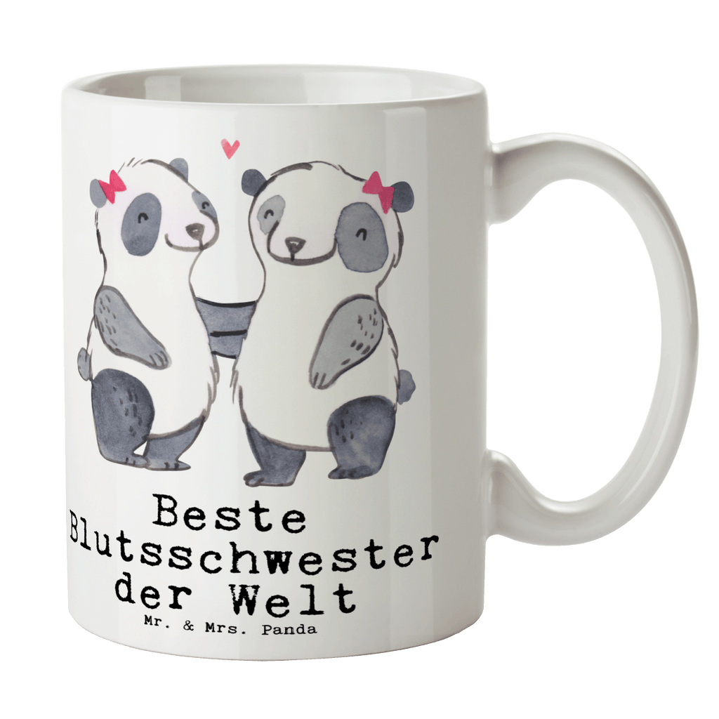 Tasse Panda Beste Blutsschwester der Welt Becher, Kaffeetasse, Kaffeebecher, Tee, Frühstück, Büro, für, Dankeschön, Geschenk, Schenken, Geburtstag, Geburtstagsgeschenk, Geschenkidee, Danke, Bedanken, Mitbringsel, Freude machen, Geschenktipp, Blutsschwester, Blutsgeschwister, Freundin, Bae, Schwestern, Schwester, Geschwister, Schwesterherz, Sister, Familie, Kleinigkeit, Beste, Tochter, Liebe