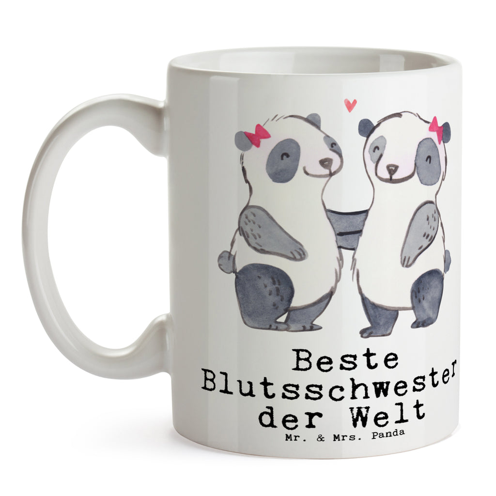Tasse Panda Beste Blutsschwester der Welt Becher, Kaffeetasse, Kaffeebecher, Tee, Frühstück, Büro, für, Dankeschön, Geschenk, Schenken, Geburtstag, Geburtstagsgeschenk, Geschenkidee, Danke, Bedanken, Mitbringsel, Freude machen, Geschenktipp, Blutsschwester, Blutsgeschwister, Freundin, Bae, Schwestern, Schwester, Geschwister, Schwesterherz, Sister, Familie, Kleinigkeit, Beste, Tochter, Liebe