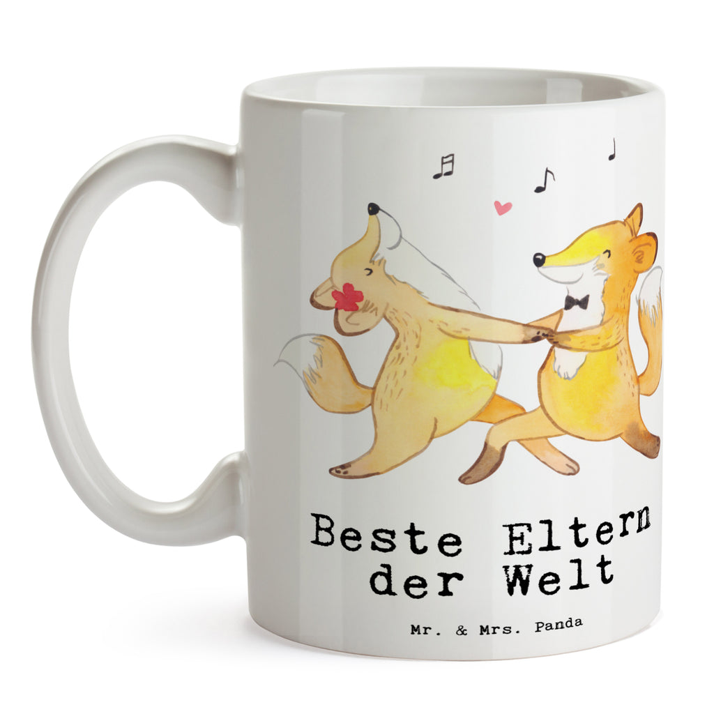 Tasse Fuchs Beste Eltern der Welt Becher, Kaffeetasse, Kaffeebecher, Tee, Frühstück, Büro, für, Dankeschön, Geschenk, Schenken, Geburtstag, Geburtstagsgeschenk, Geschenkidee, Danke, Bedanken, Mitbringsel, Freude machen, Geschenktipp, Eltern, Mama, Papa, Erzeuger, Mami, Papi, Familie, Elternpaar, Mama und Papa