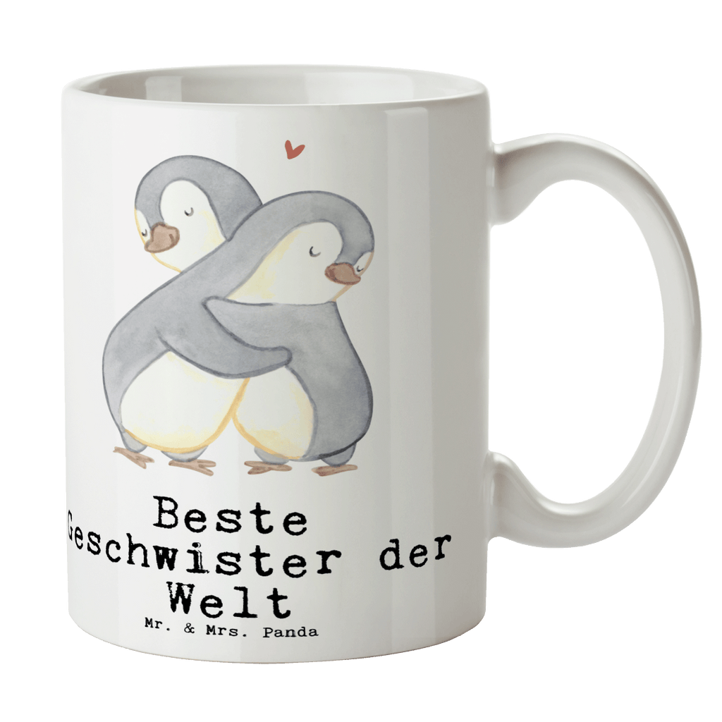 Tasse Pinguin Beste Geschwister der Welt Becher, Kaffeetasse, Kaffeebecher, Tee, Frühstück, Büro, für, Dankeschön, Geschenk, Schenken, Geburtstag, Geburtstagsgeschenk, Geschenkidee, Danke, Bedanken, Mitbringsel, Freude machen, Geschenktipp, Geschwister, Geschwisterchen, Bruder, Schwester, Schwestern, Brüder, Familie, Nachwuchs