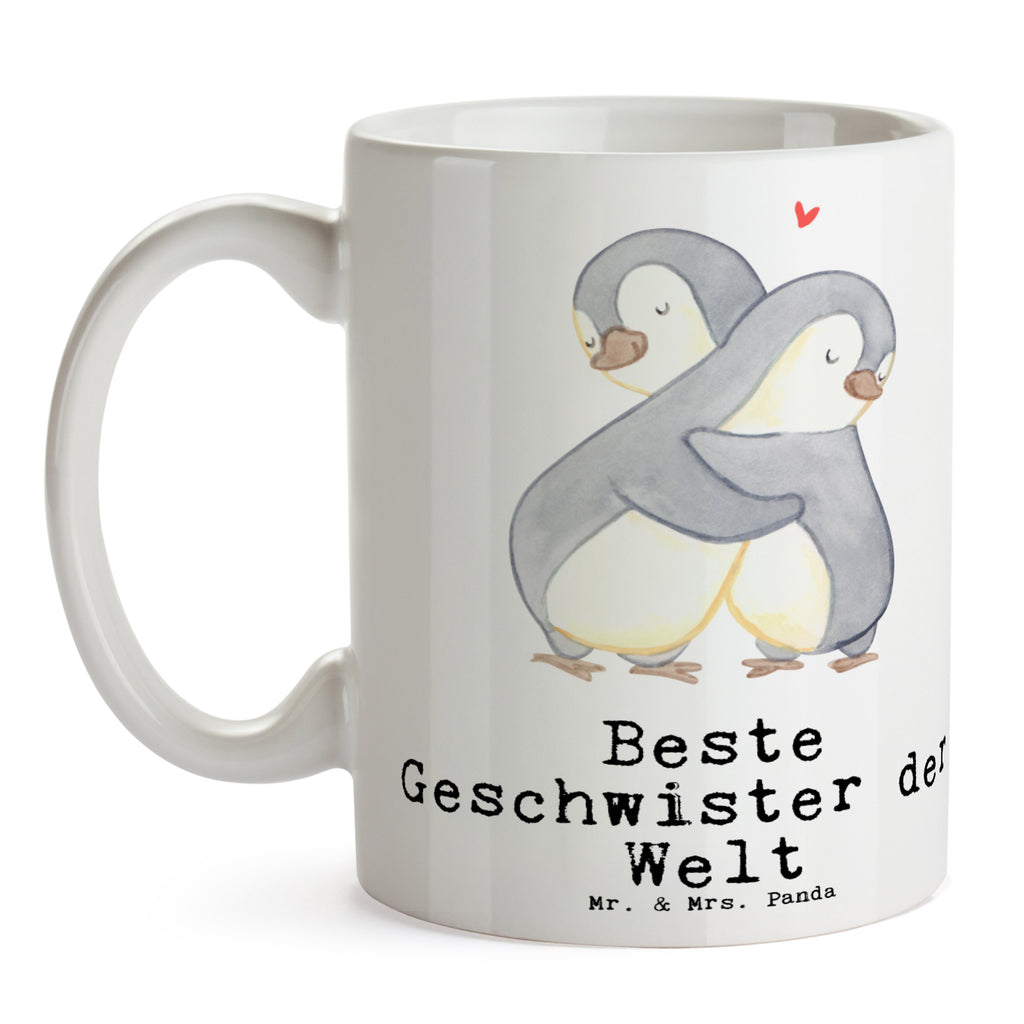 Tasse Pinguin Beste Geschwister der Welt Becher, Kaffeetasse, Kaffeebecher, Tee, Frühstück, Büro, für, Dankeschön, Geschenk, Schenken, Geburtstag, Geburtstagsgeschenk, Geschenkidee, Danke, Bedanken, Mitbringsel, Freude machen, Geschenktipp, Geschwister, Geschwisterchen, Bruder, Schwester, Schwestern, Brüder, Familie, Nachwuchs
