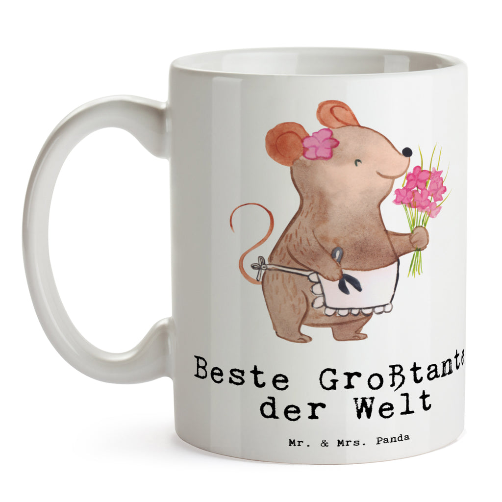 Tasse Maus Beste Großtante der Welt Becher, Kaffeetasse, Kaffeebecher, Tee, Frühstück, Büro, für, Dankeschön, Geschenk, Schenken, Geburtstag, Geburtstagsgeschenk, Geschenkidee, Danke, Bedanken, Mitbringsel, Freude machen, Geschenktipp, Großtante, Grosstante, Tante, Lieblingstante, Familie, Schwester, Tanten, Kleinigkeit, Beste, Nichte, Neffe, Groß