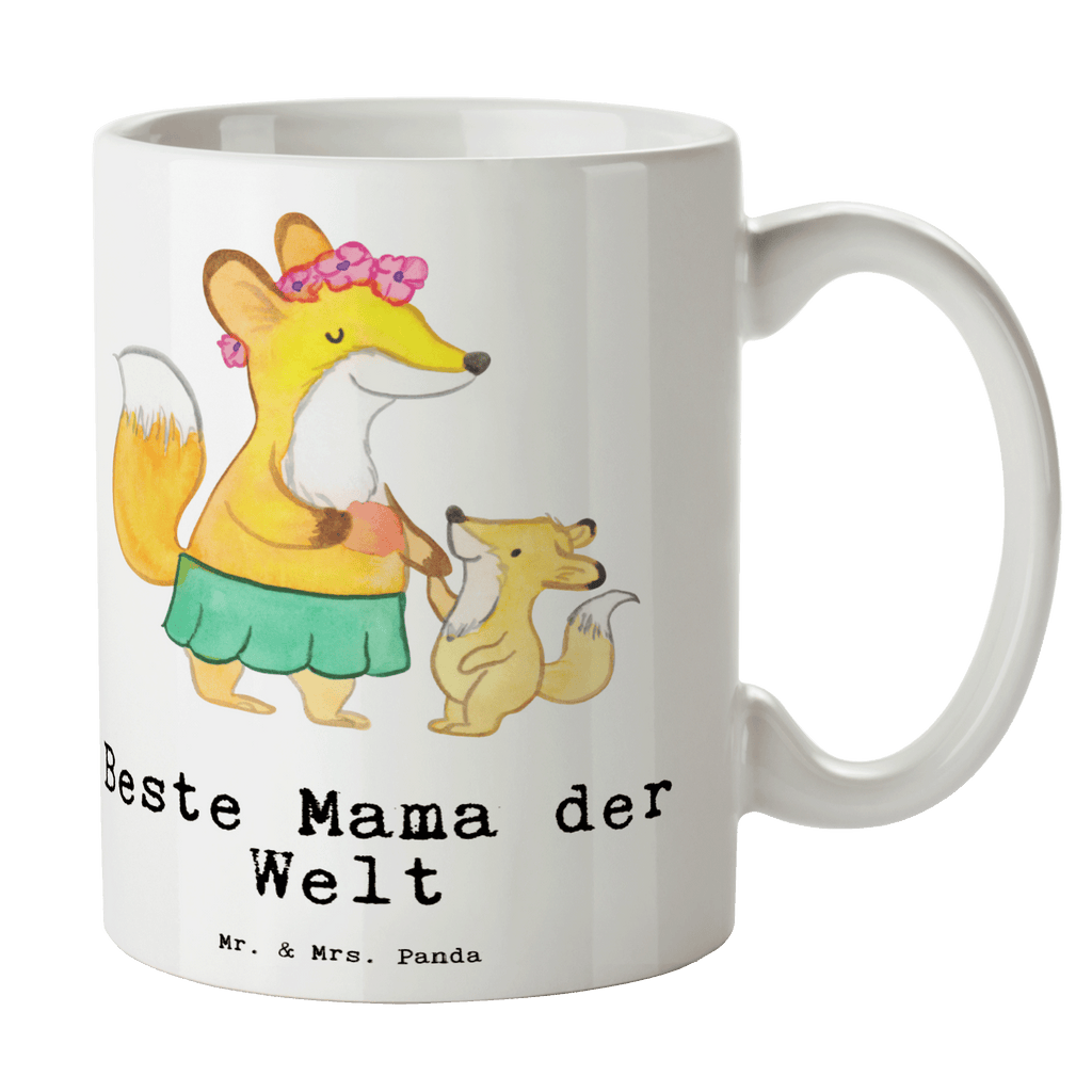 Tasse Fuchs Beste Mama der Welt Becher, Kaffeetasse, Kaffeebecher, Tee, Frühstück, Büro, für, Dankeschön, Geschenk, Schenken, Geburtstag, Geburtstagsgeschenk, Geschenkidee, Danke, Bedanken, Mitbringsel, Freude machen, Geschenktipp, Mama, Mami, Mutter, Muttertag, Mutti, Ma, Tochter, Sohn, Beste Mama, Beste, Supermama