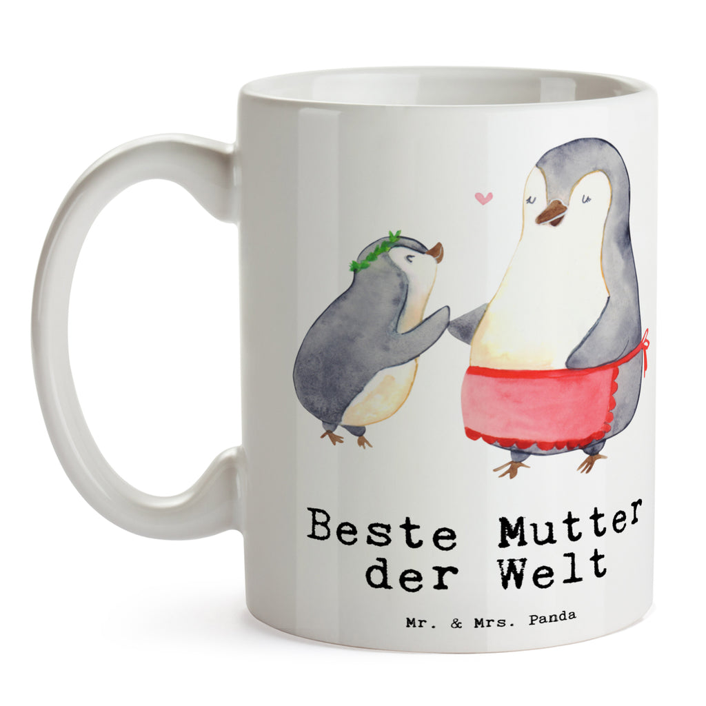 Tasse Pinguin Beste Mutter der Welt Becher, Kaffeetasse, Kaffeebecher, Tee, Frühstück, Büro, für, Dankeschön, Geschenk, Schenken, Geburtstag, Geburtstagsgeschenk, Geschenkidee, Danke, Bedanken, Mitbringsel, Freude machen, Geschenktipp, Mama, Mami, Mutter, Muttertag, Mutti, Ma, Tochter, Sohn, Beste Mama, Beste, Supermama