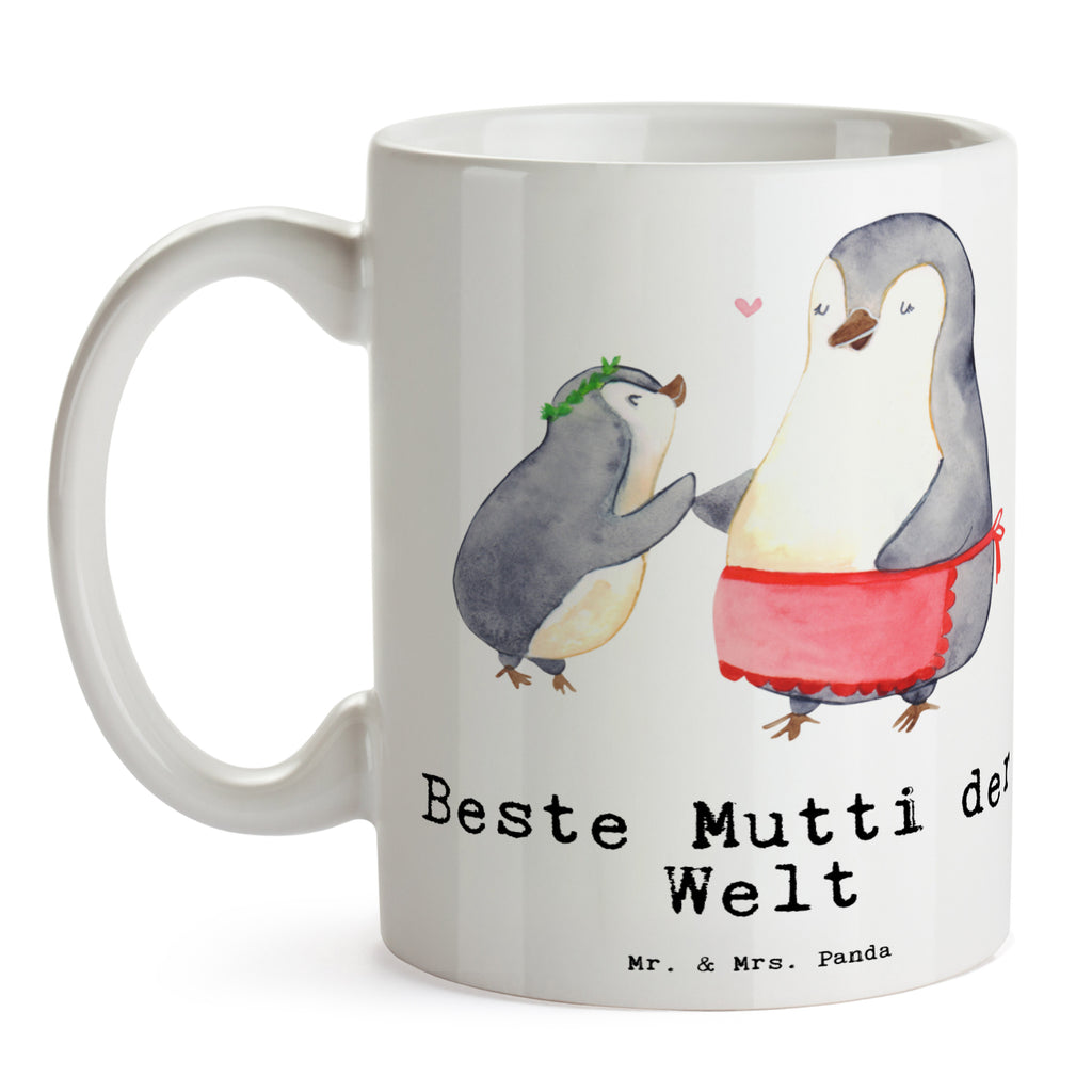 Tasse Pinguin Beste Mutti der Welt Becher, Kaffeetasse, Kaffeebecher, Tee, Frühstück, Büro, für, Dankeschön, Geschenk, Schenken, Geburtstag, Geburtstagsgeschenk, Geschenkidee, Danke, Bedanken, Mitbringsel, Freude machen, Geschenktipp, Mama, Mami, Mutter, Muttertag, Mutti, Ma, Tochter, Sohn, Beste Mama, Beste, Supermama