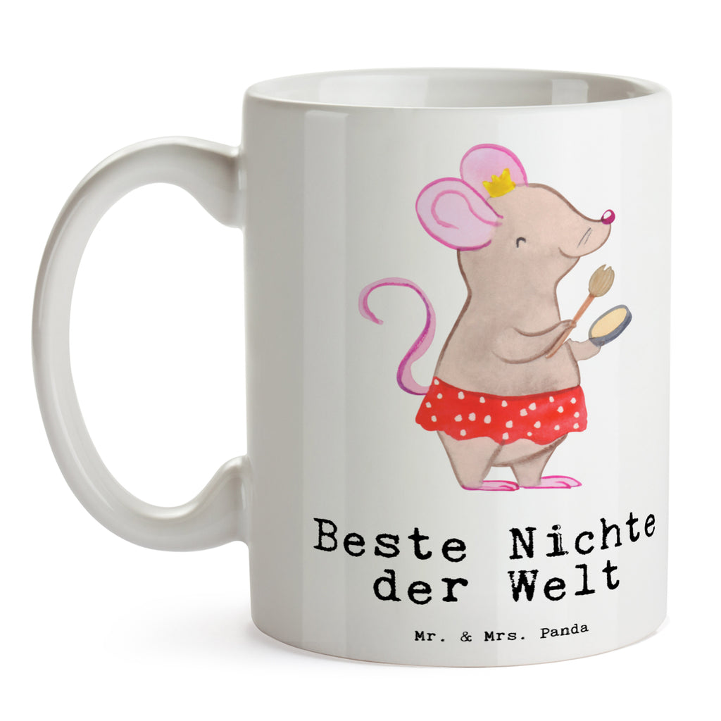 Tasse Maus Beste Nichte der Welt Becher, Kaffeetasse, Kaffeebecher, Tee, Frühstück, Büro, für, Dankeschön, Geschenk, Schenken, Geburtstag, Geburtstagsgeschenk, Geschenkidee, Danke, Bedanken, Mitbringsel, Freude machen, Geschenktipp, Nichte, Onkel, Tante, Patentante, Patenonkel, Patenkind, Taufe, Tochter der Schwester, Tochter des Bruders, Beste