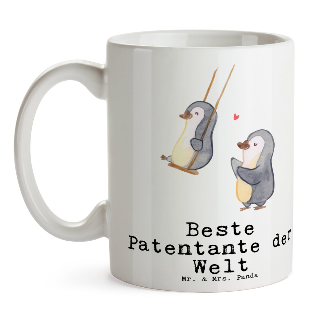 Tasse Pinguin Beste Patentante der Welt Becher, Kaffeetasse, Kaffeebecher, Tee, Frühstück, Büro, für, Dankeschön, Geschenk, Schenken, Geburtstag, Geburtstagsgeschenk, Geschenkidee, Danke, Bedanken, Mitbringsel, Freude machen, Geschenktipp, Patentante, Paten Tante, Lieblingstante, Taufpartner, Taufe, Familie, Kleinigkeit, Nichte, Neffe