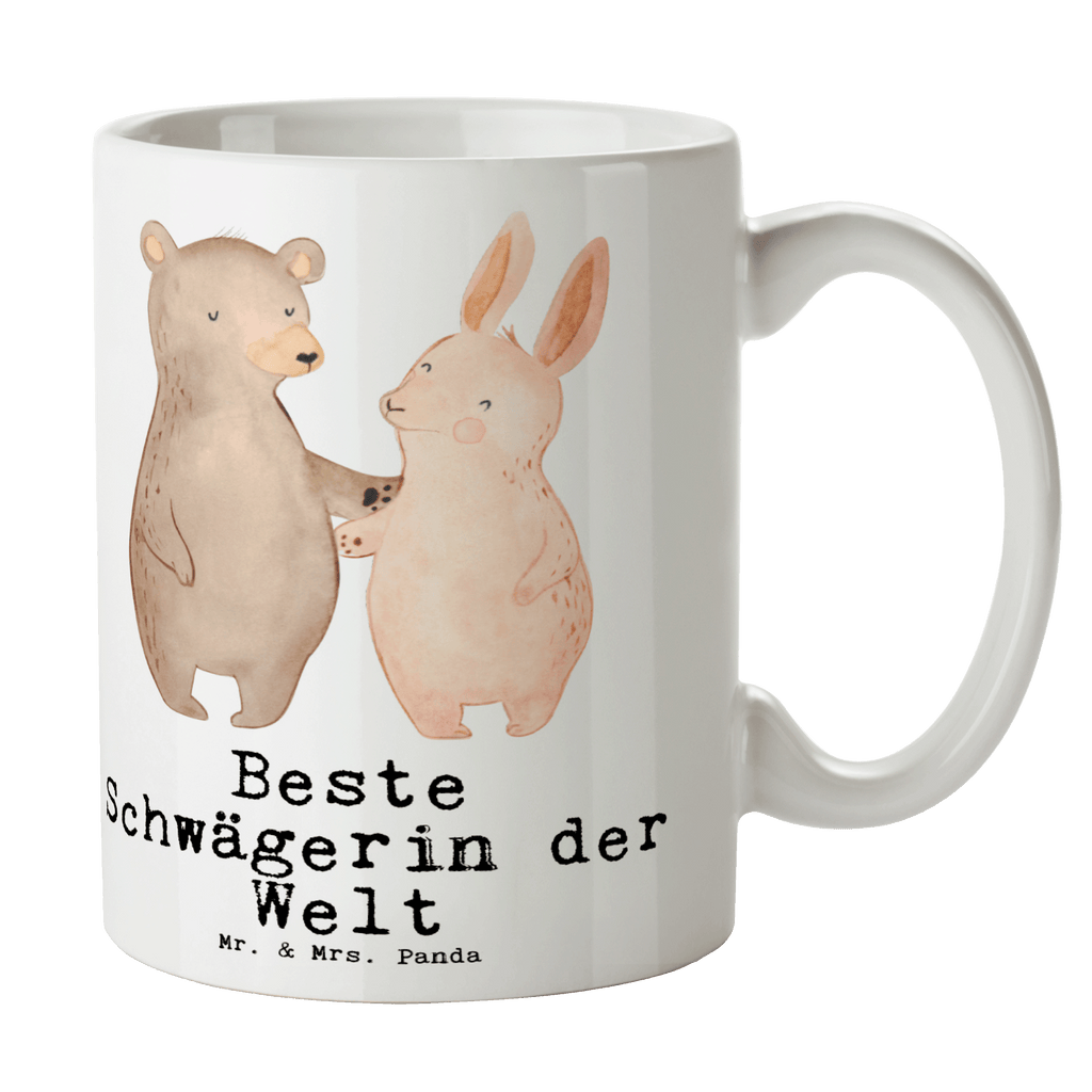 Tasse Hase Beste Schwägerin der Welt Becher, Kaffeetasse, Kaffeebecher, Tee, Frühstück, Büro, für, Dankeschön, Geschenk, Schenken, Geburtstag, Geburtstagsgeschenk, Geschenkidee, Danke, Bedanken, Mitbringsel, Freude machen, Geschenktipp, Schwägerin, Schwähgerin, Schwippschwägerin, Familie, Verwandtschaft, angeheiratet, Frau, Ehemann, Schwester, Ehefrau, Bruder, Partner
