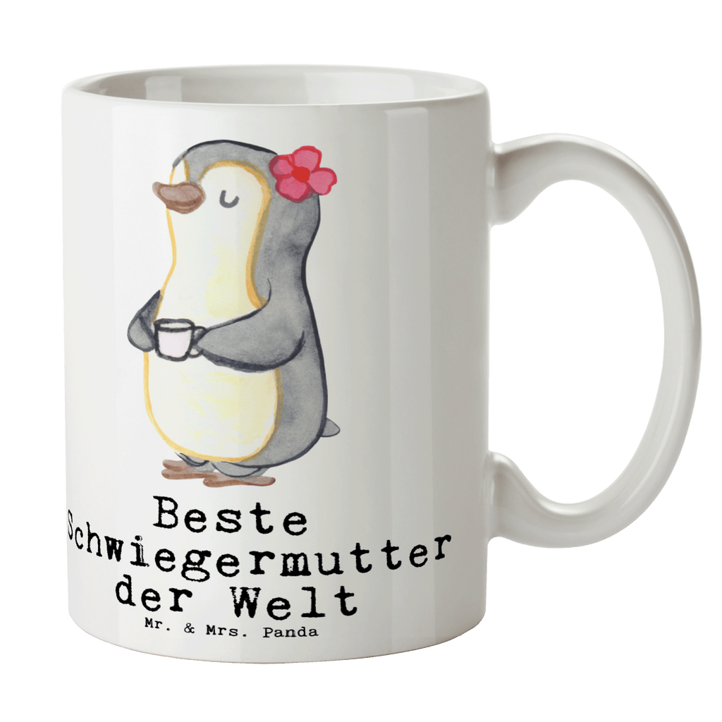 Tasse Pinguin Beste Schwiegermutter der Welt Becher, Kaffeetasse, Kaffeebecher, Tee, Frühstück, Büro, für, Dankeschön, Geschenk, Schenken, Geburtstag, Geburtstagsgeschenk, Geschenkidee, Danke, Bedanken, Mitbringsel, Freude machen, Geschenktipp, Schwiegermutter, Schwiegermama, Schwiegereltern, Mama, Mutter, Mutter des Ehepartners, angeheiratet
