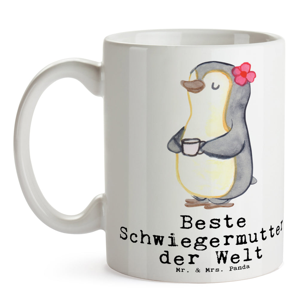 Tasse Pinguin Beste Schwiegermutter der Welt Becher, Kaffeetasse, Kaffeebecher, Tee, Frühstück, Büro, für, Dankeschön, Geschenk, Schenken, Geburtstag, Geburtstagsgeschenk, Geschenkidee, Danke, Bedanken, Mitbringsel, Freude machen, Geschenktipp, Schwiegermutter, Schwiegermama, Schwiegereltern, Mama, Mutter, Mutter des Ehepartners, angeheiratet