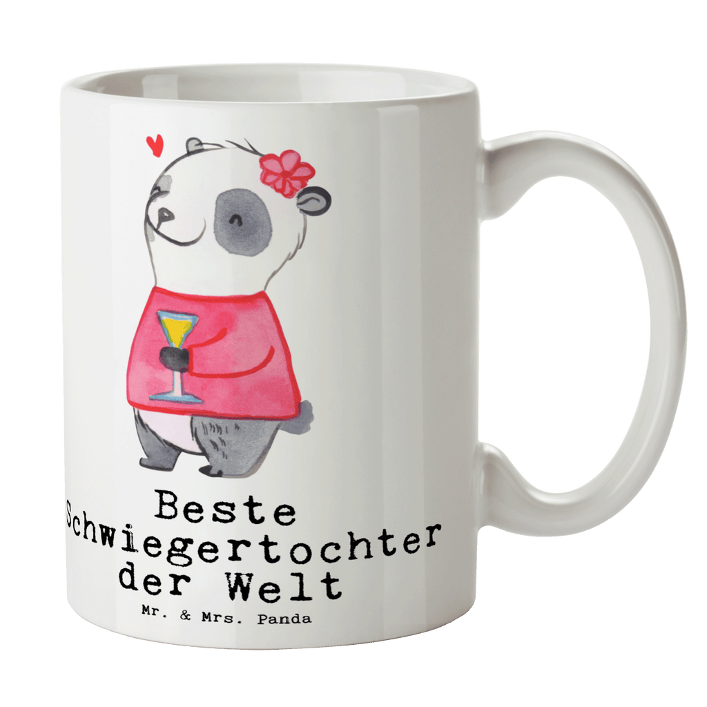 Tasse Panda Beste Schwiegertochter der Welt Becher, Kaffeetasse, Kaffeebecher, Tee, Frühstück, Büro, für, Dankeschön, Geschenk, Schenken, Geburtstag, Geburtstagsgeschenk, Geschenkidee, Danke, Bedanken, Mitbringsel, Freude machen, Geschenktipp, Schwiegertochter, Tochter, Ehefrau des Sohns, Frau, angeheiratet, Hochzeit