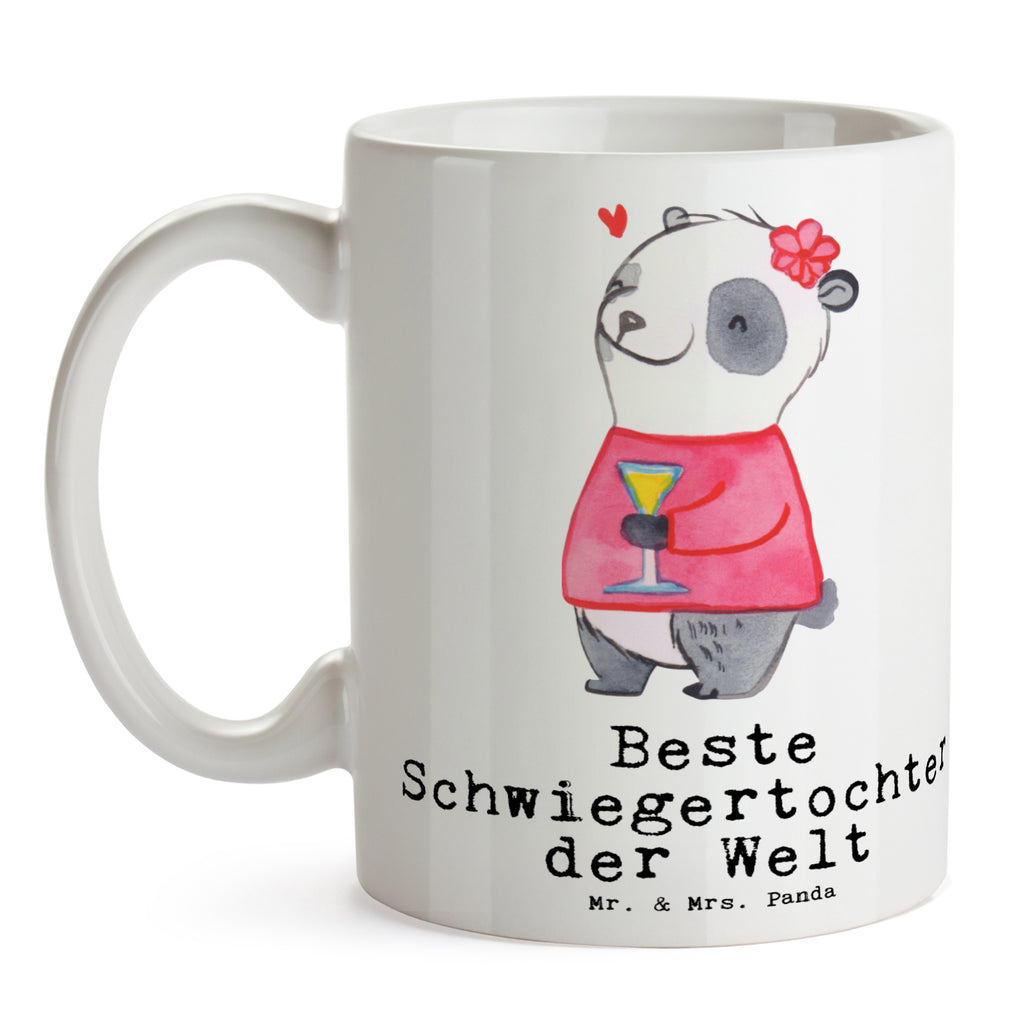 Tasse Panda Beste Schwiegertochter der Welt Becher, Kaffeetasse, Kaffeebecher, Tee, Frühstück, Büro, für, Dankeschön, Geschenk, Schenken, Geburtstag, Geburtstagsgeschenk, Geschenkidee, Danke, Bedanken, Mitbringsel, Freude machen, Geschenktipp, Schwiegertochter, Tochter, Ehefrau des Sohns, Frau, angeheiratet, Hochzeit