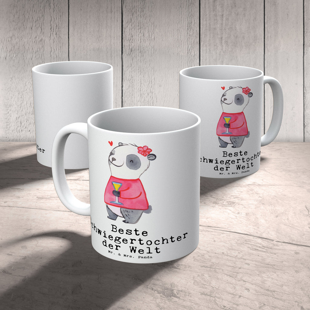 Tasse Panda Beste Schwiegertochter der Welt Becher, Kaffeetasse, Kaffeebecher, Tee, Frühstück, Büro, für, Dankeschön, Geschenk, Schenken, Geburtstag, Geburtstagsgeschenk, Geschenkidee, Danke, Bedanken, Mitbringsel, Freude machen, Geschenktipp, Schwiegertochter, Tochter, Ehefrau des Sohns, Frau, angeheiratet, Hochzeit