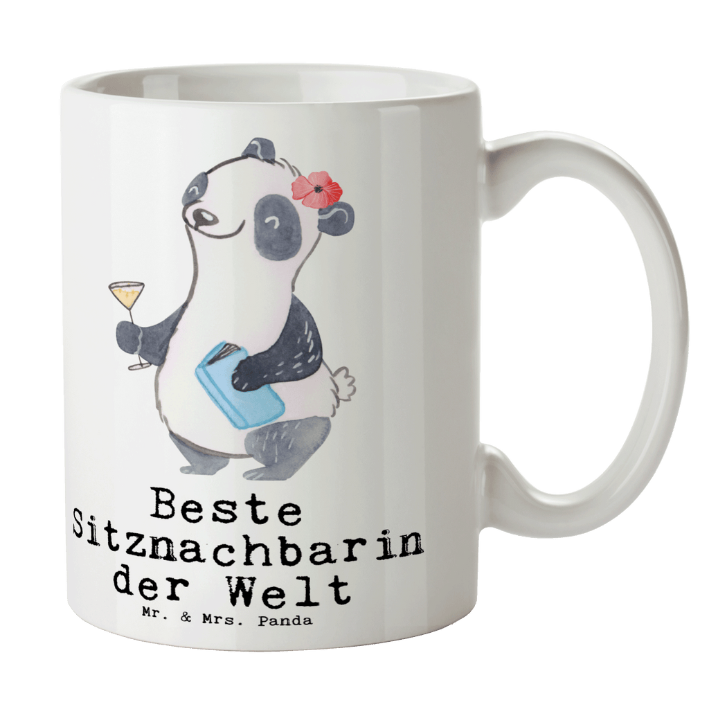Tasse Panda Beste Sitznachbarin der Welt Becher, Kaffeetasse, Kaffeebecher, Tee, Frühstück, Büro, für, Dankeschön, Geschenk, Schenken, Geburtstag, Geburtstagsgeschenk, Geschenkidee, Danke, Bedanken, Mitbringsel, Freude machen, Geschenktipp, Sitznachbarin, Stuhlnachbar, Mitschülerin, Nachbarin, Uni, Universität, Seminar, Kommilitone, Tischnachbar, Schule, Mitstudentin, Hochschule, Beste Sitznachbarin der Welt, Weltbeste Sitznachbarin