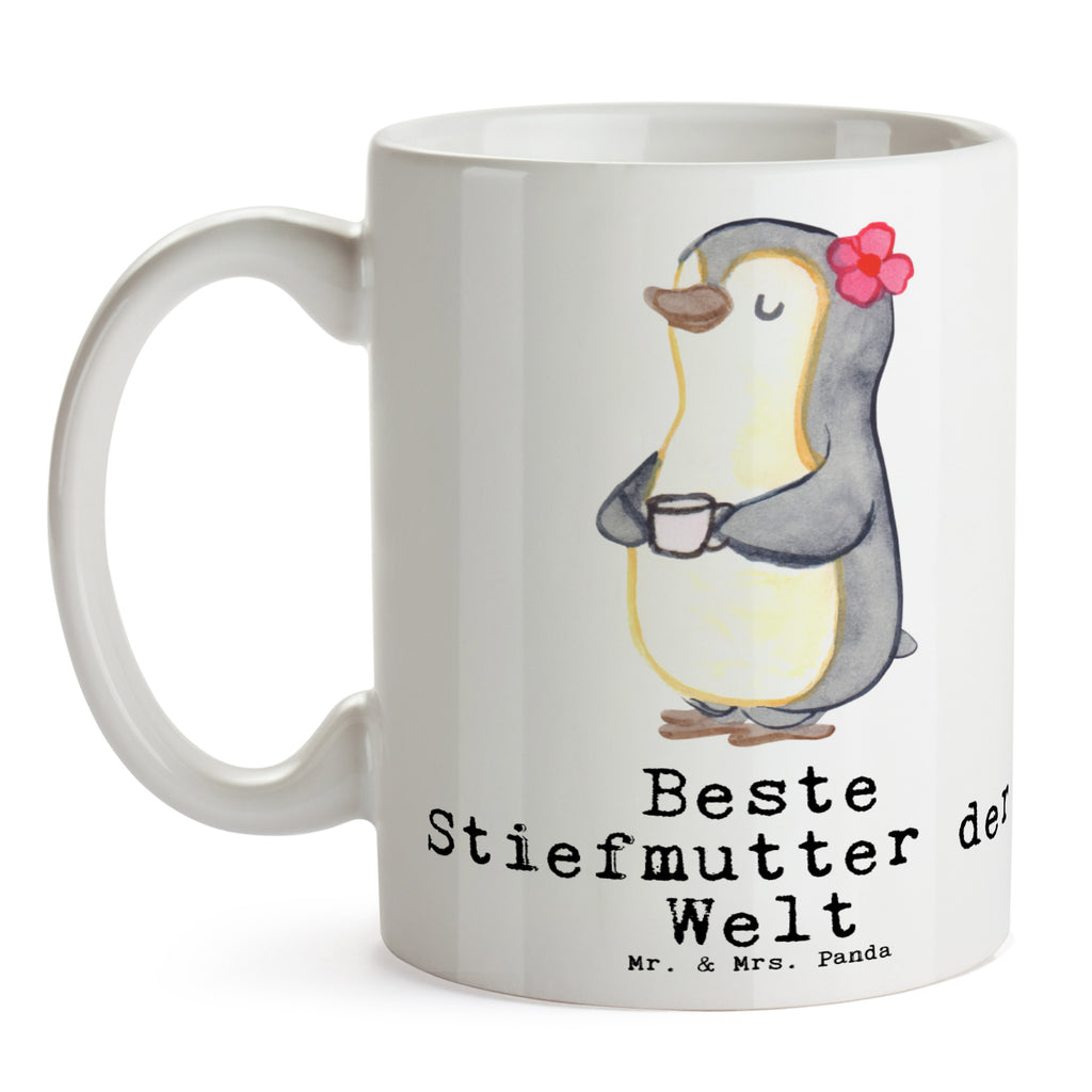 Tasse Pinguin Beste Stiefmutter der Welt Becher, Kaffeetasse, Kaffeebecher, Tee, Frühstück, Büro, für, Dankeschön, Geschenk, Schenken, Geburtstag, Geburtstagsgeschenk, Geschenkidee, Danke, Bedanken, Mitbringsel, Freude machen, Geschenktipp, Stiefmutter, Stief Mutter, Stiefmama, Mami, Mutter, Muttertag, Mutti, Mama, Tochter, Sohn, Beste