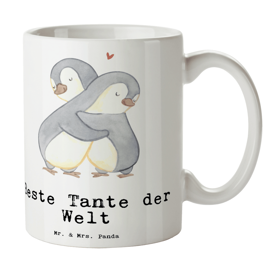 Tasse Pinguin Beste Tante der Welt Becher, Kaffeetasse, Kaffeebecher, Tee, Frühstück, Büro, für, Dankeschön, Geschenk, Schenken, Geburtstag, Geburtstagsgeschenk, Geschenkidee, Danke, Bedanken, Mitbringsel, Freude machen, Geschenktipp, Tante, Patentante, Paten Tante, Lieblingstante, Taufpartner, Taufe, Familie, Kleinigkeit, Nichte, Neffe
